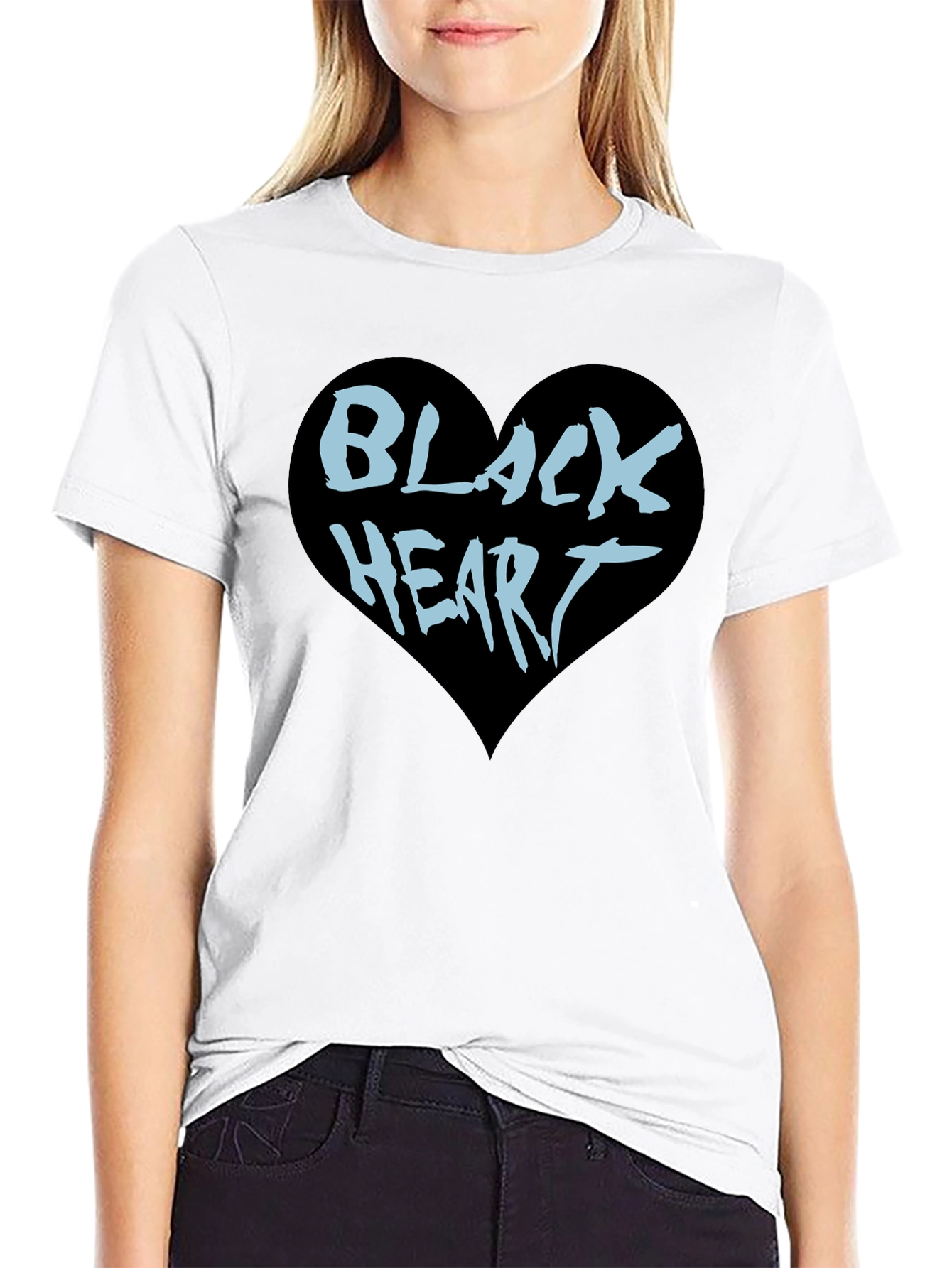 Black Heart Graphic Tee - Cool & Edgy Style