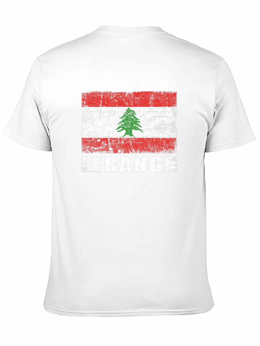 Lebanon Flag T-Shirt - Distressed Graphic Tee