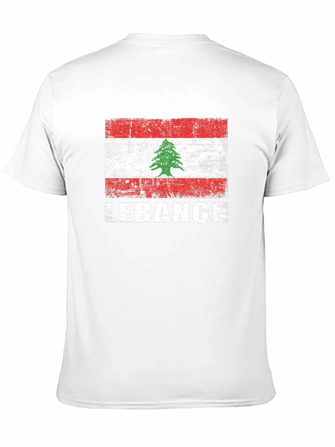Lebanon Flag T-Shirt - Distressed Graphic Tee
