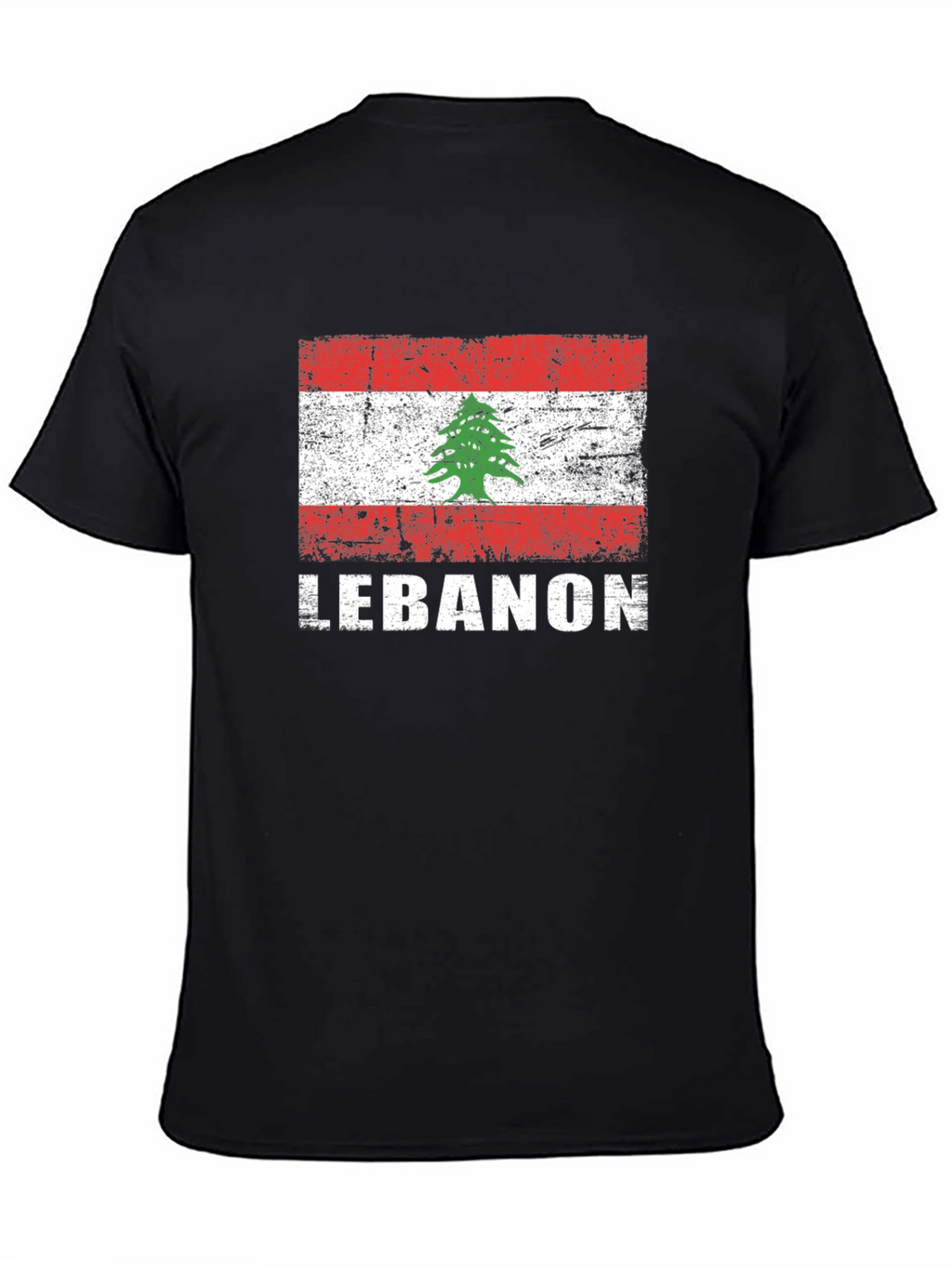 Lebanon Flag T-Shirt - Distressed Graphic Tee