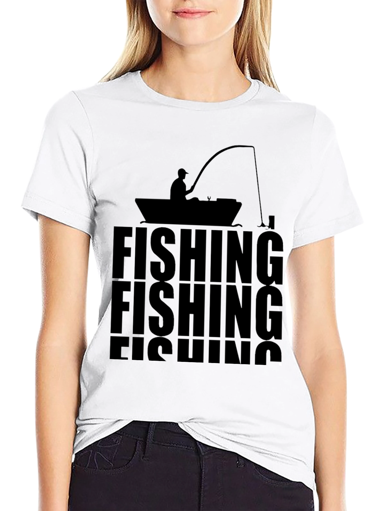 Fishing T-Shirt - Silhouette Design