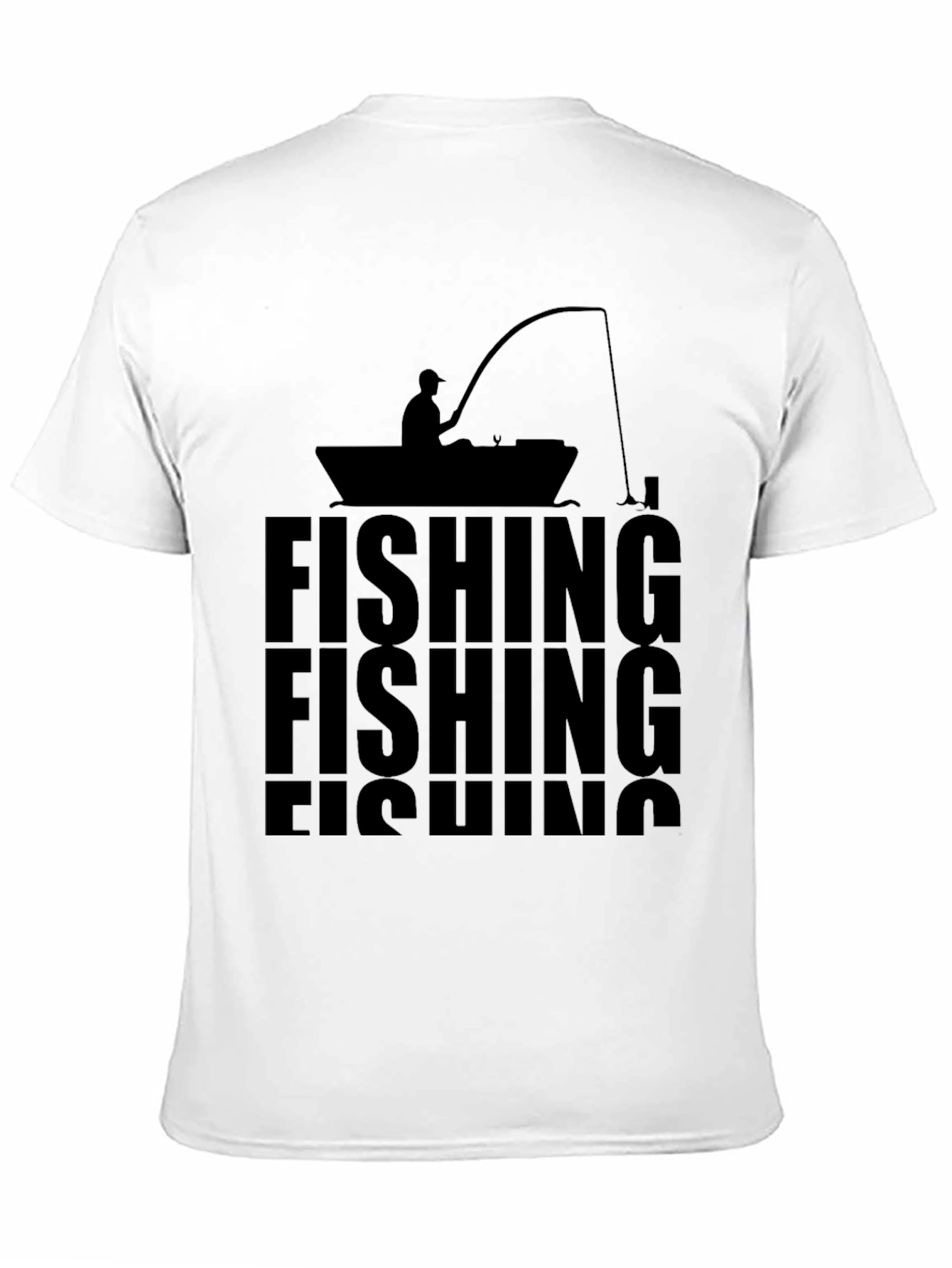 Fishing T-Shirt - Silhouette Design