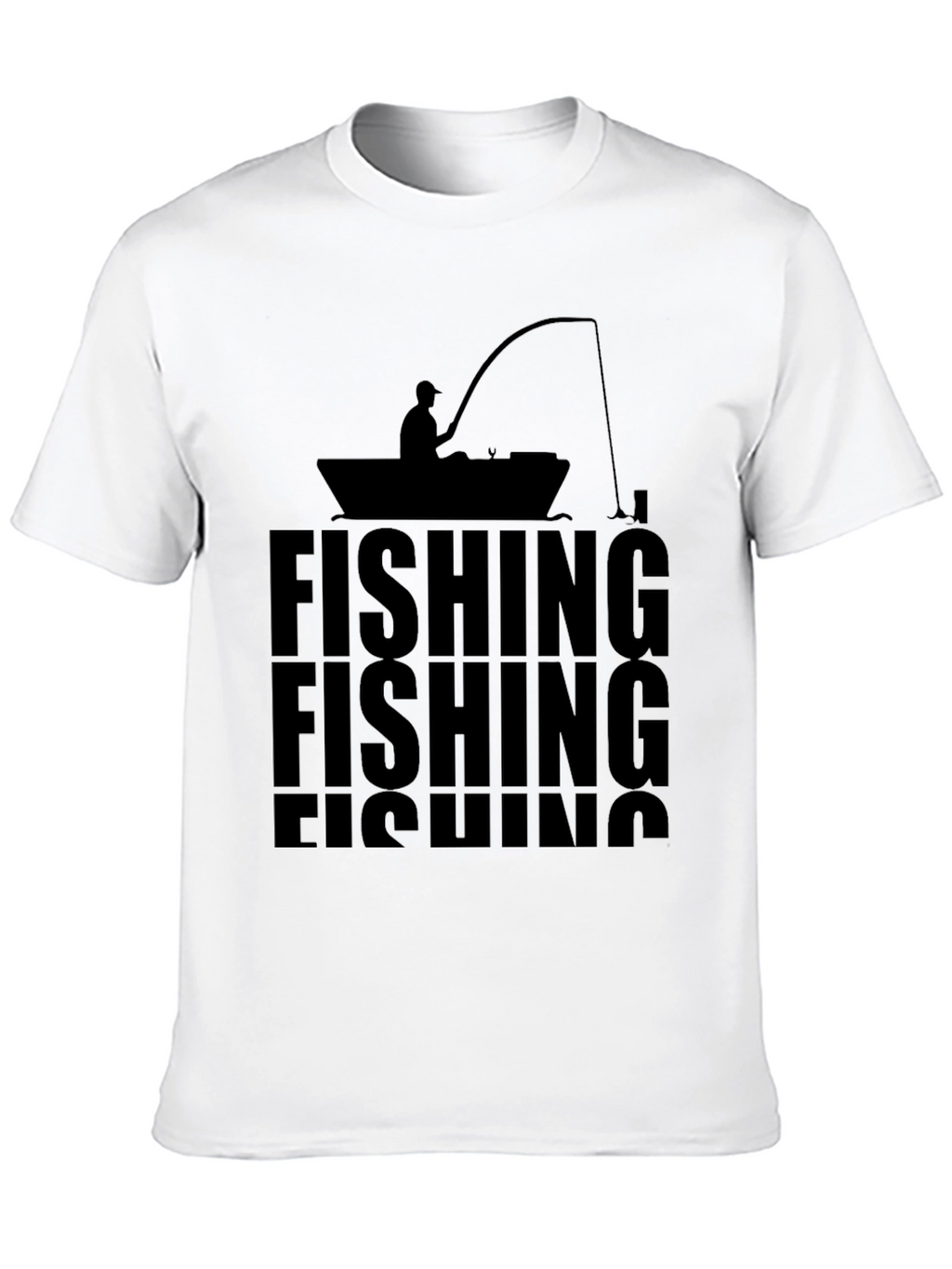 Fishing T-Shirt - Silhouette Design