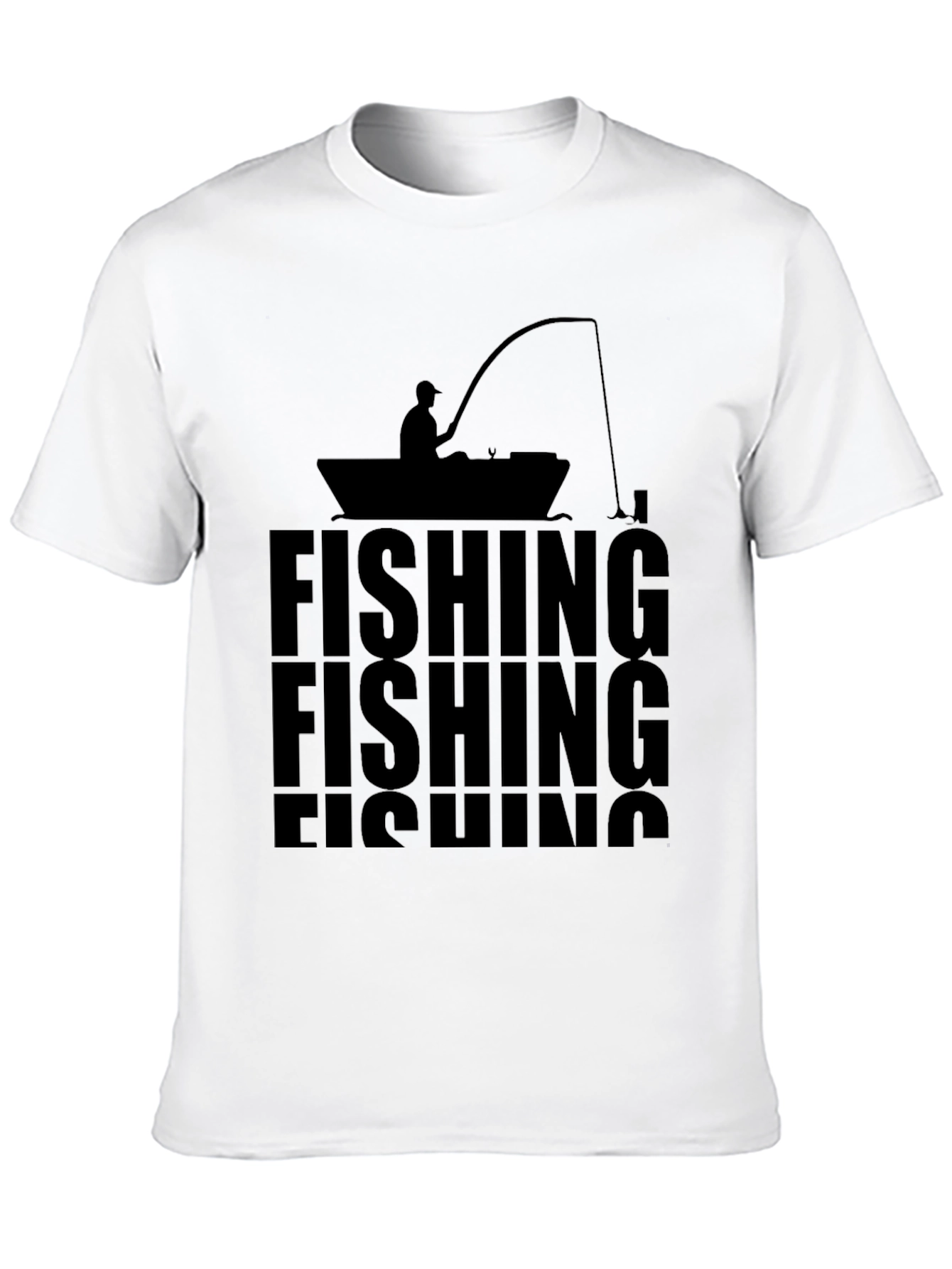 Fishing T-Shirt - Silhouette Design
