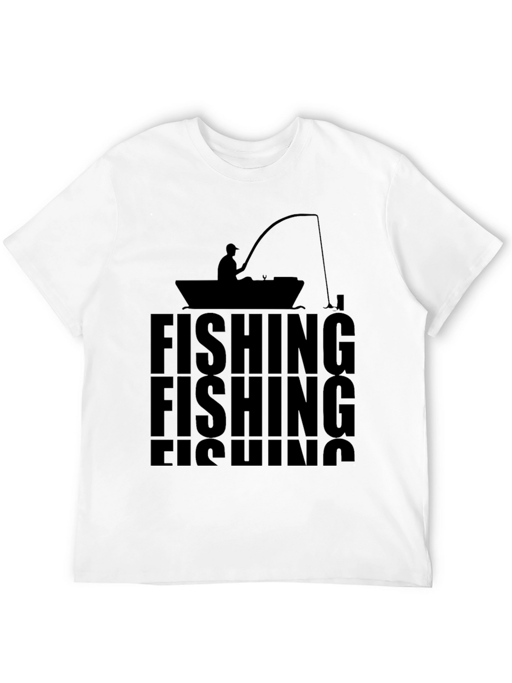 Fishing T-Shirt - Silhouette Design