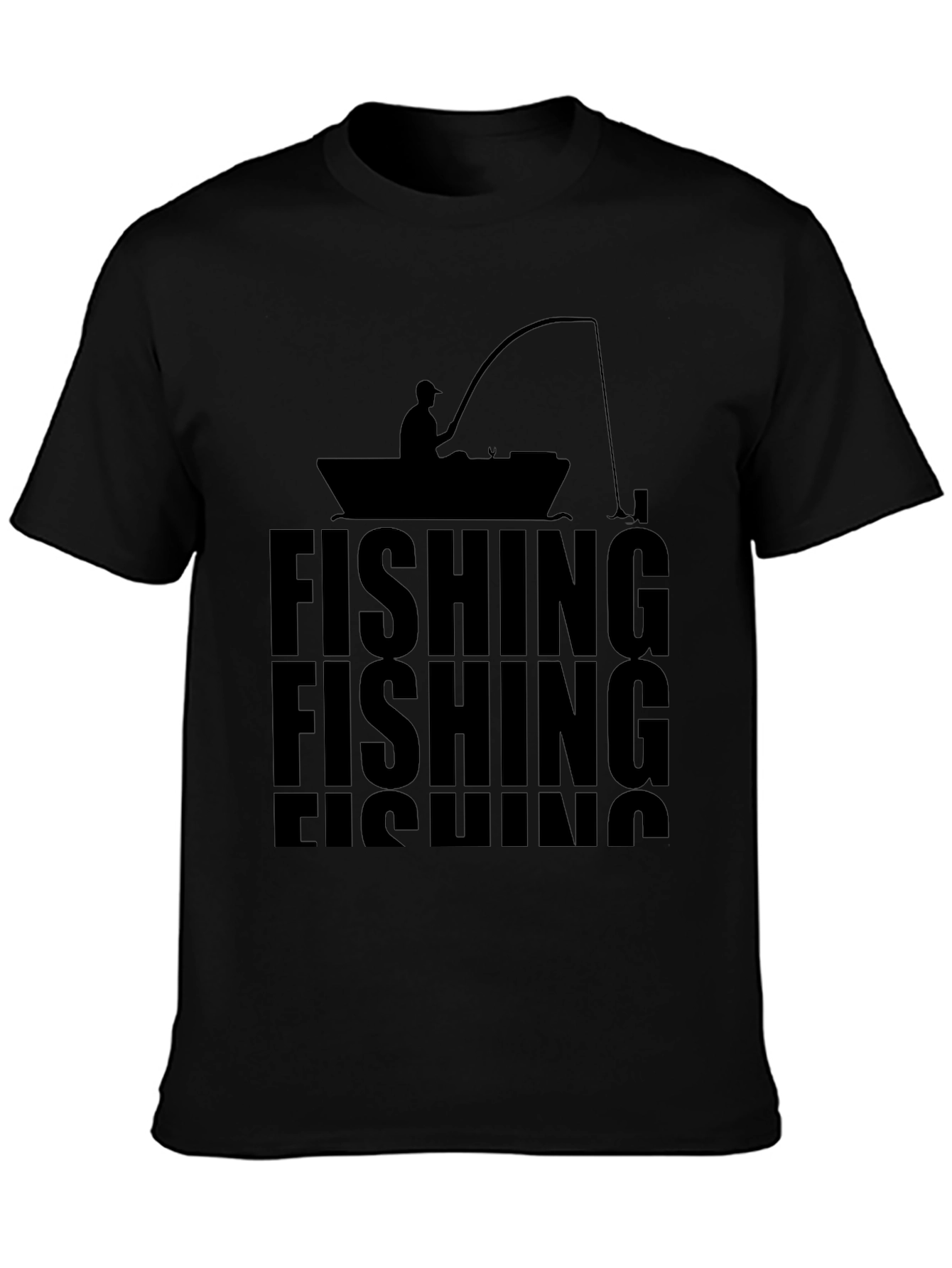 Fishing T-Shirt - Silhouette Design