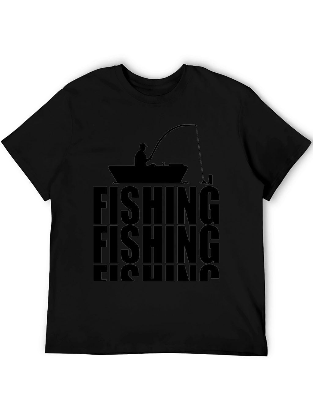 Fishing T-Shirt - Silhouette Design