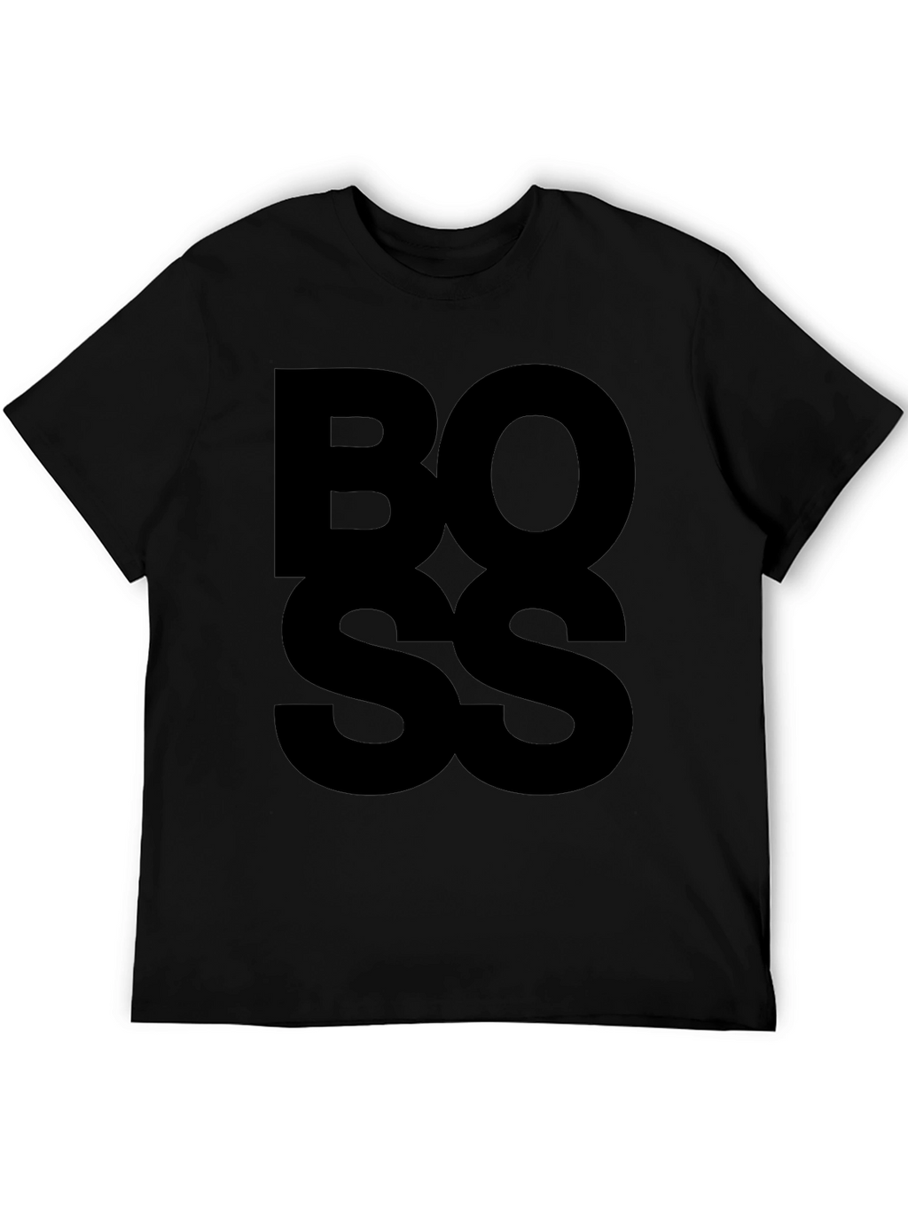 Bold BOSS Graphic Tee - Mens Black T-Shirt