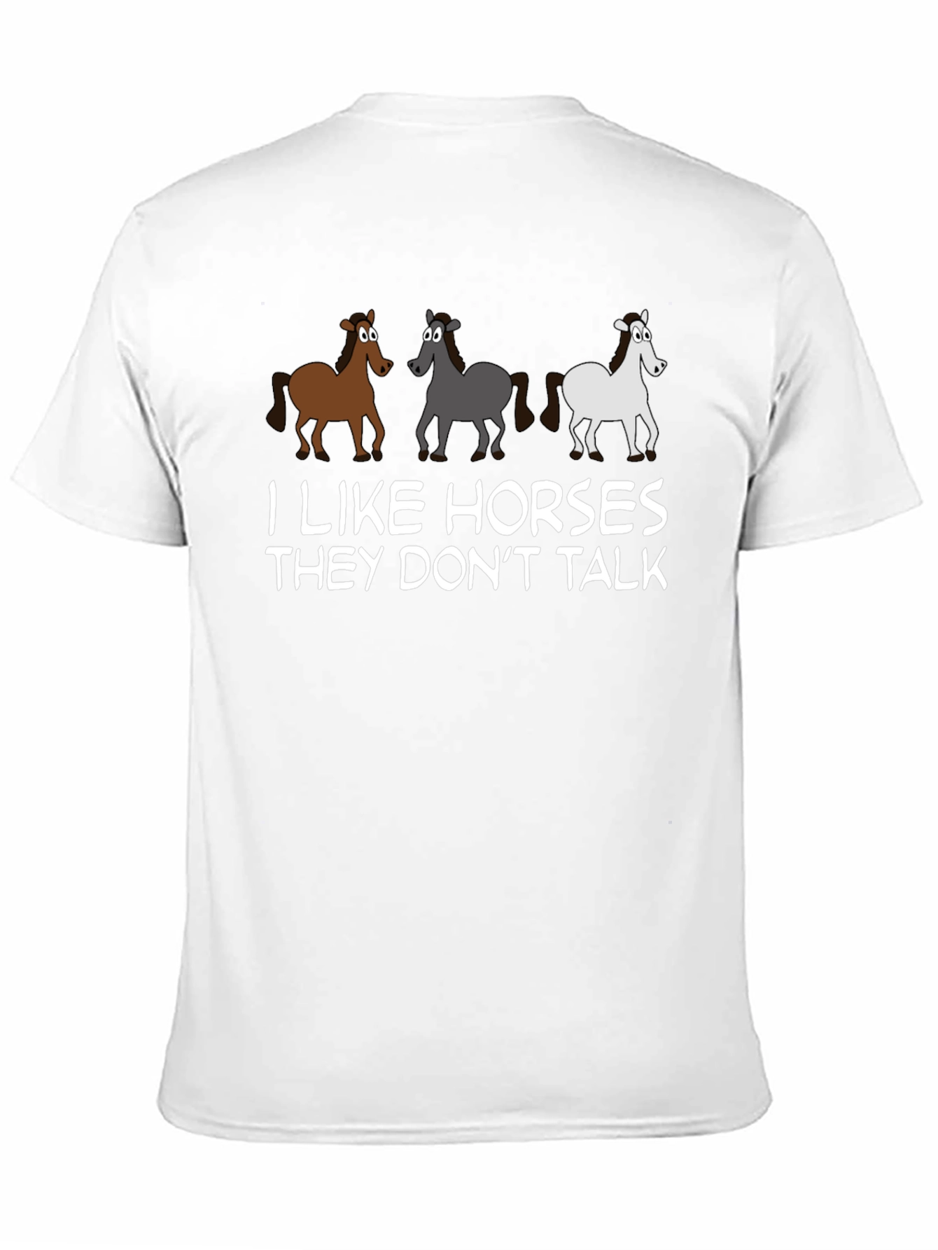 I Like Horses Funny Graphic Tee