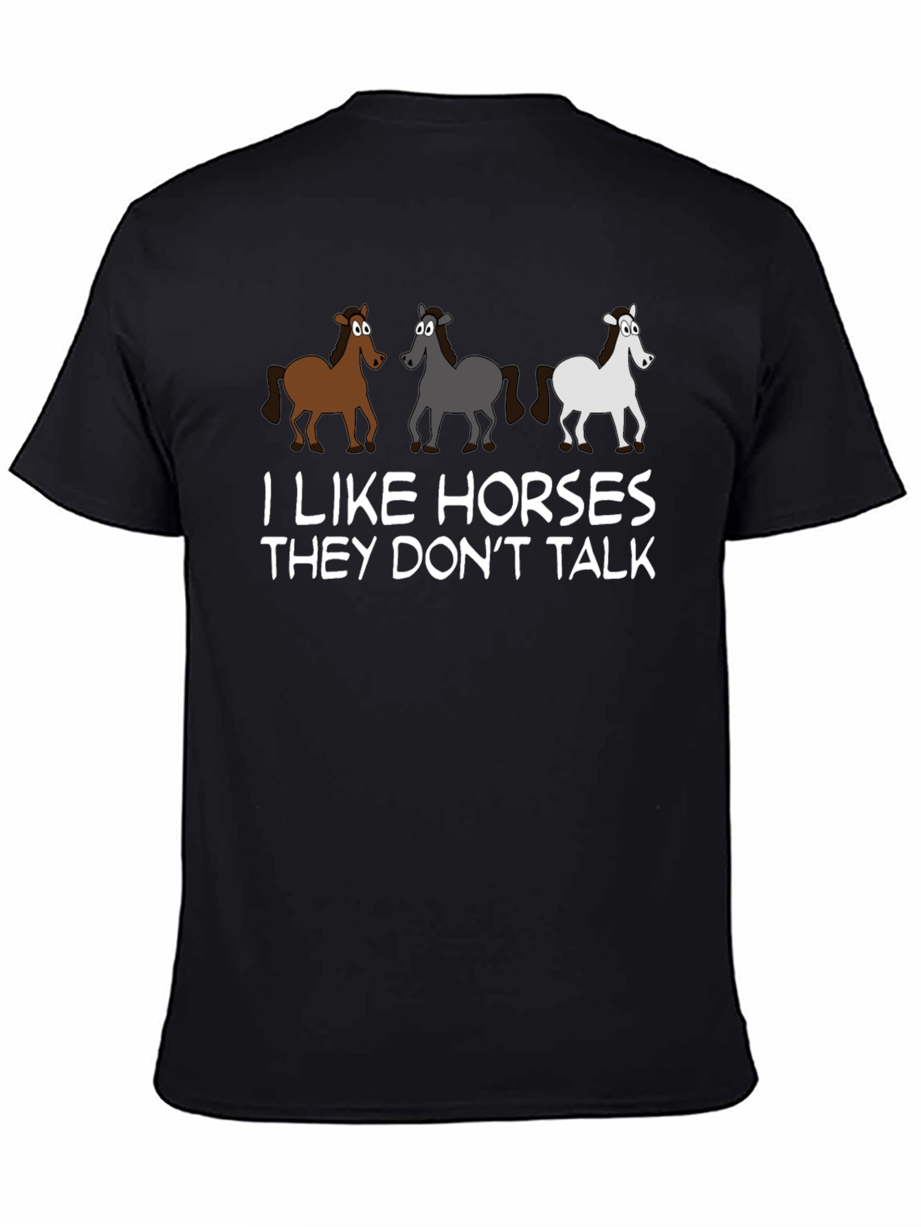 I Like Horses Funny Graphic Tee