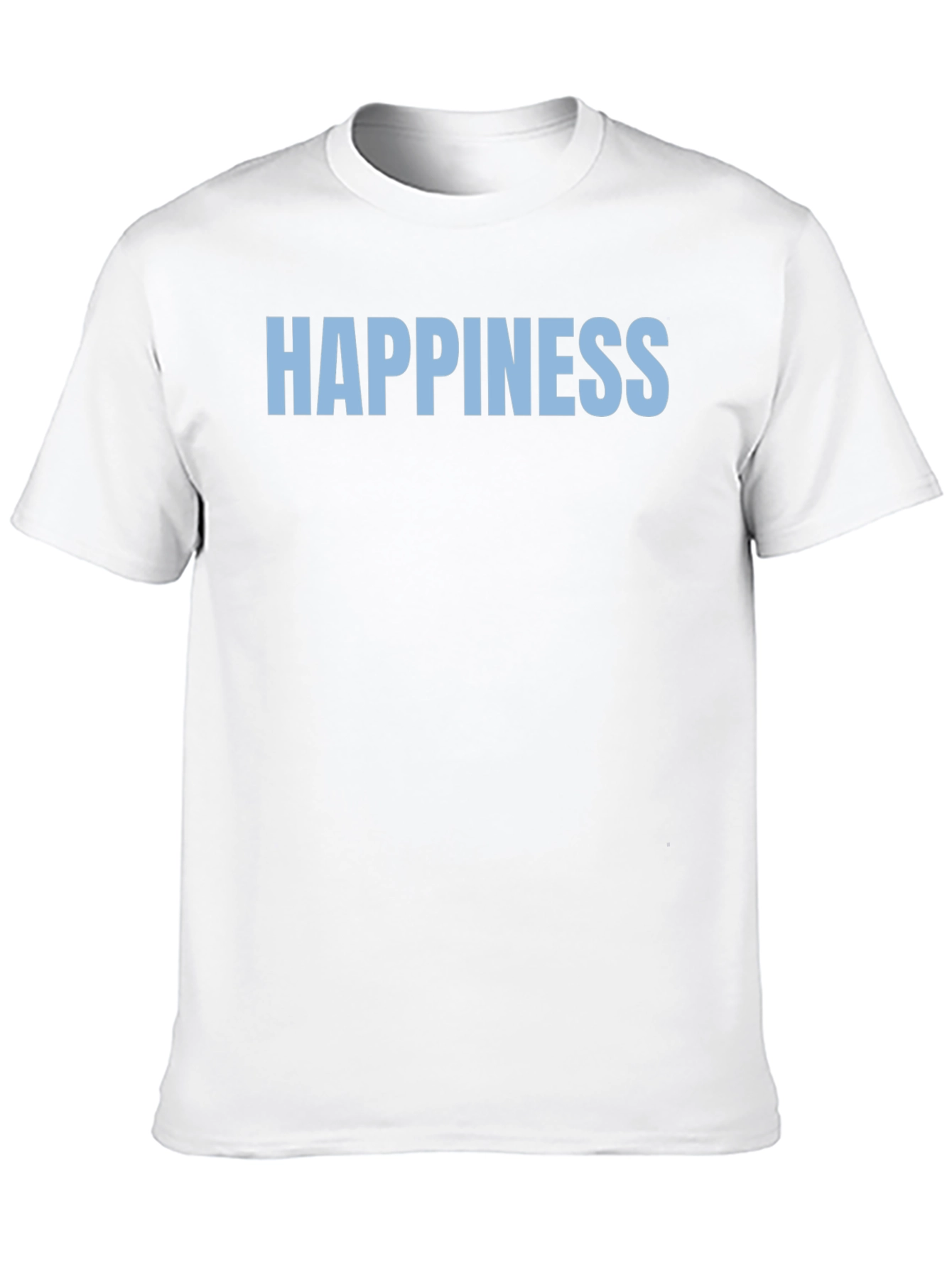 Happiness Graphic Tee - Black Casual T-Shirt