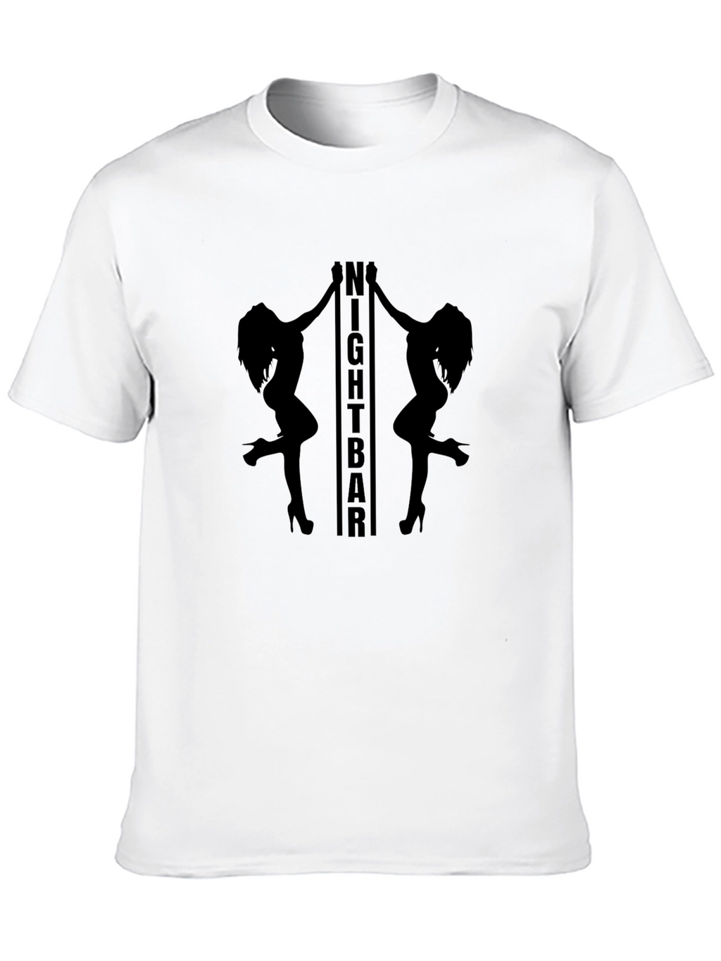 No Nightbar Graphic Print Black T-Shirt