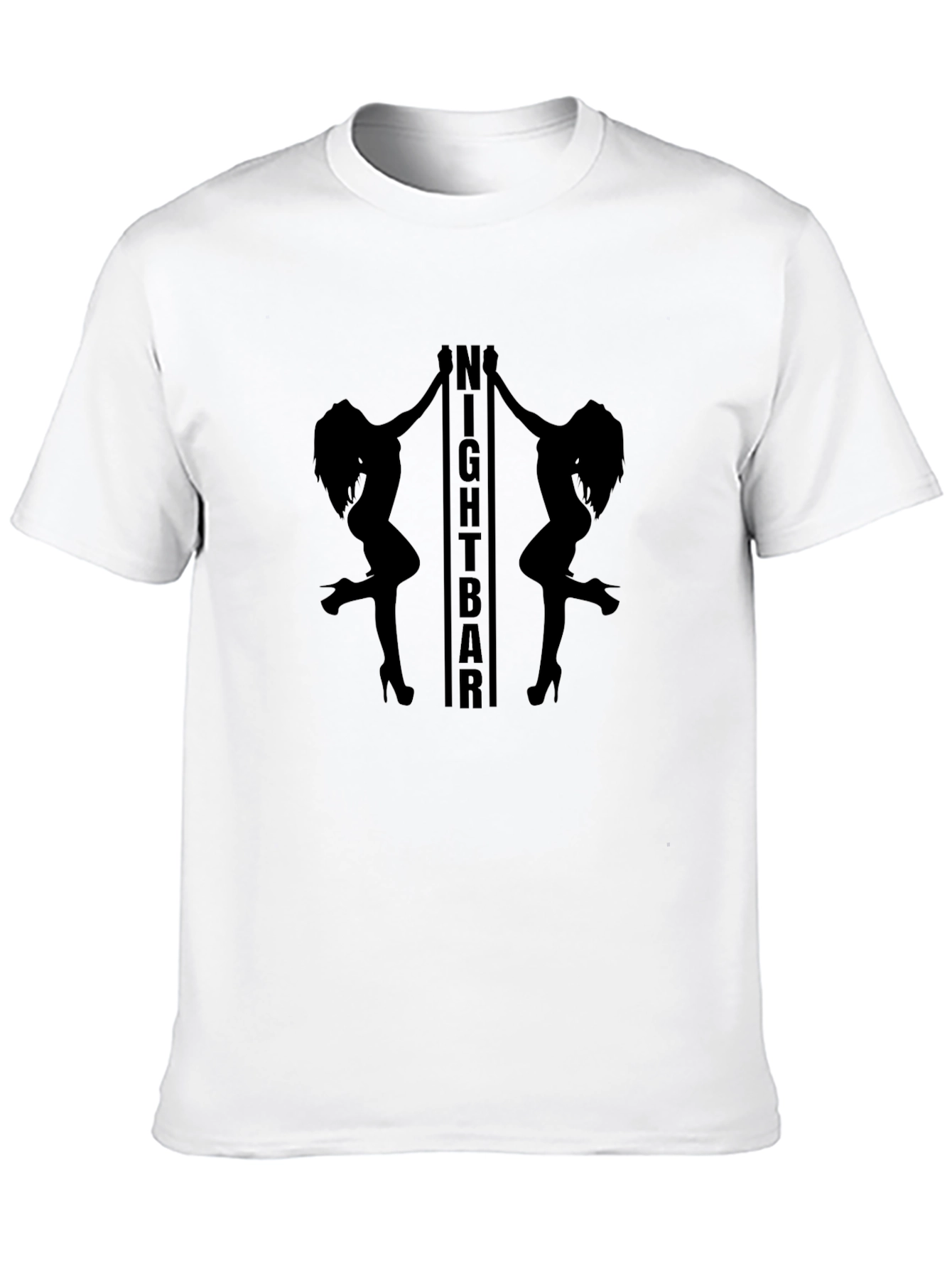 No Nightbar Graphic Print Black T-Shirt