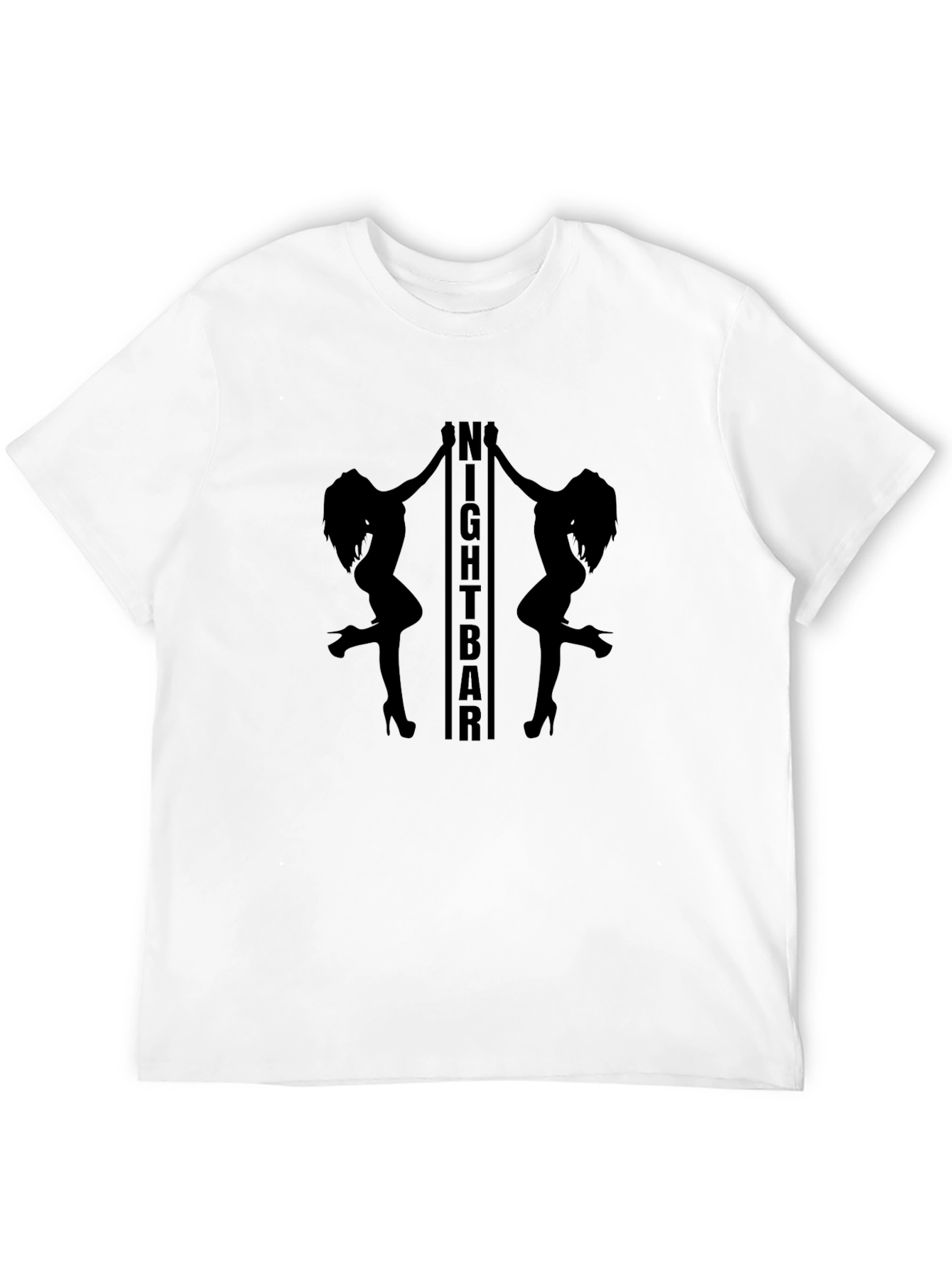 No Nightbar Graphic Print Black T-Shirt