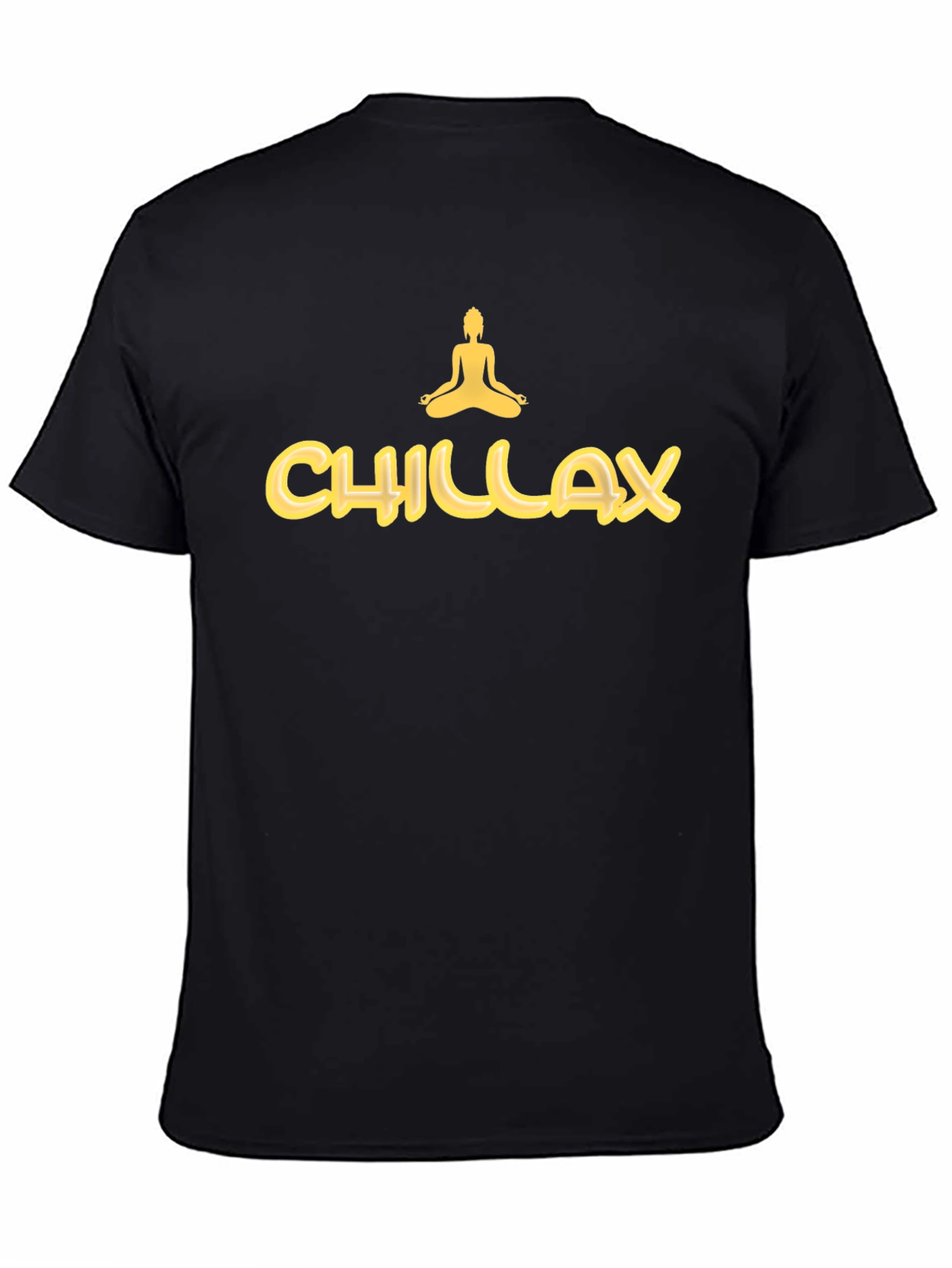Chillax Mens Black Graphic Tee