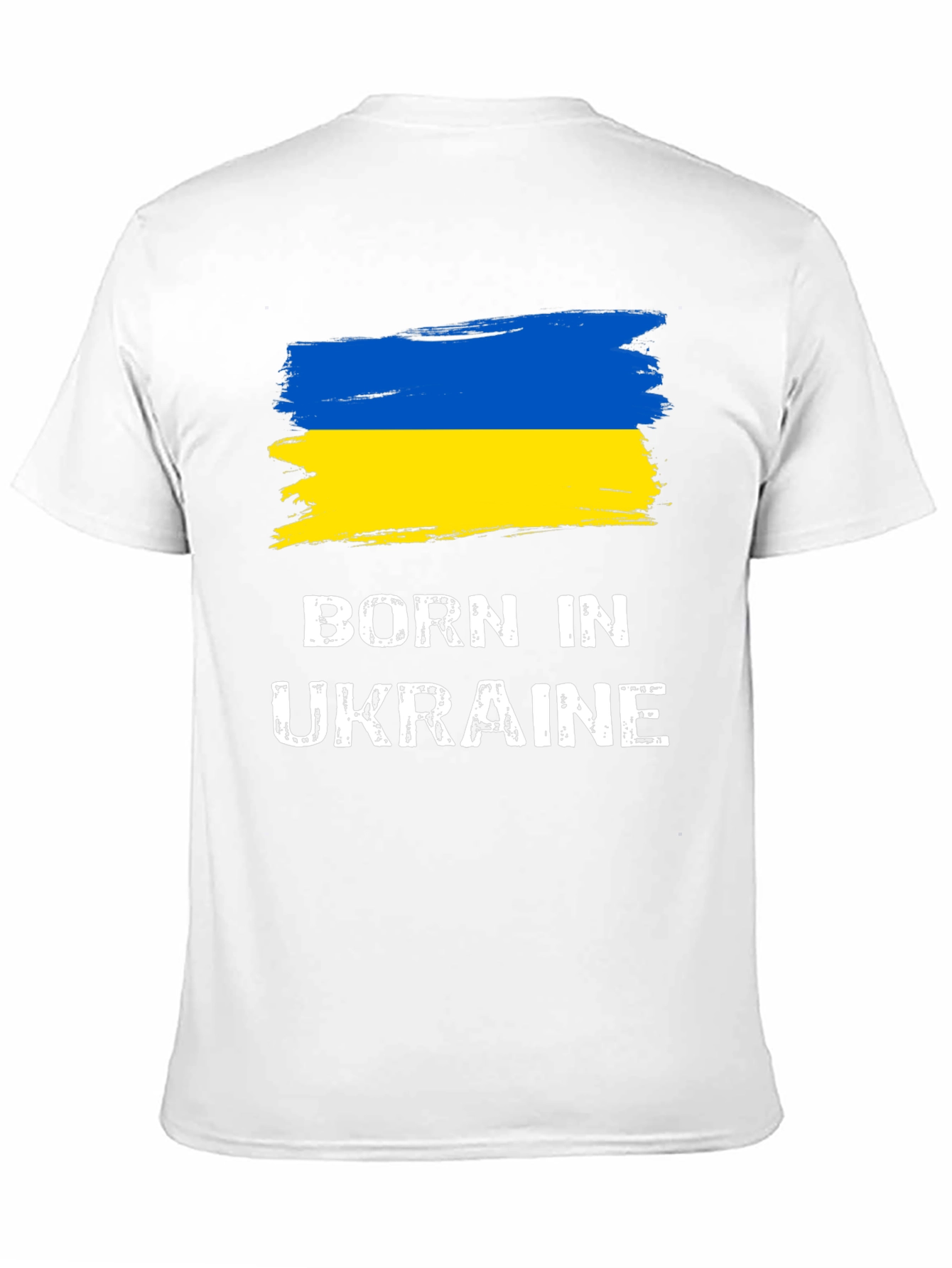 Born In Ukraine Flag Graphic T-Shirt