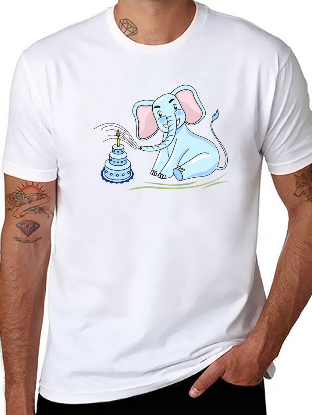 Elephant Birthday Cake T-Shirt