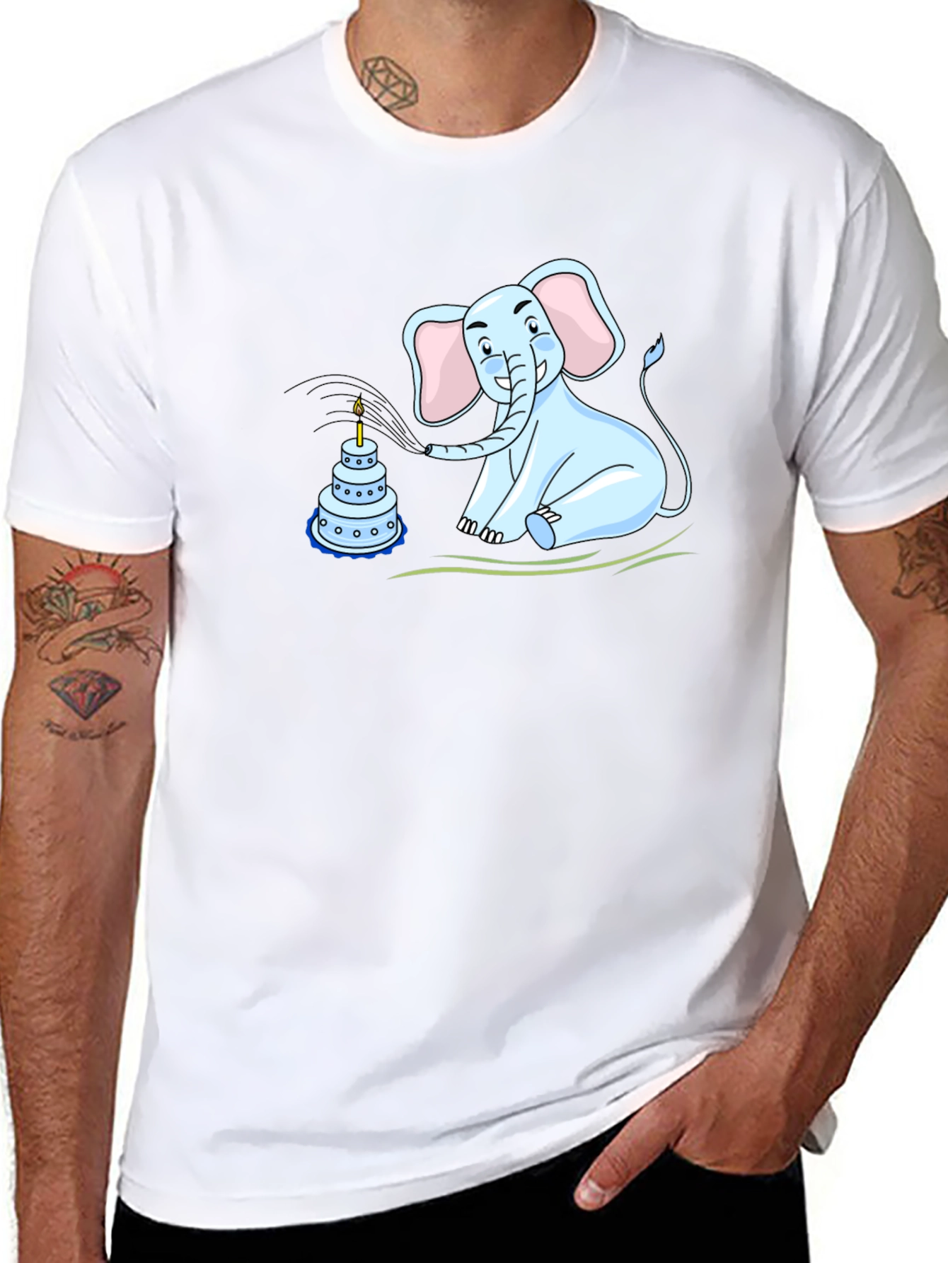 Elephant Birthday Cake T-Shirt