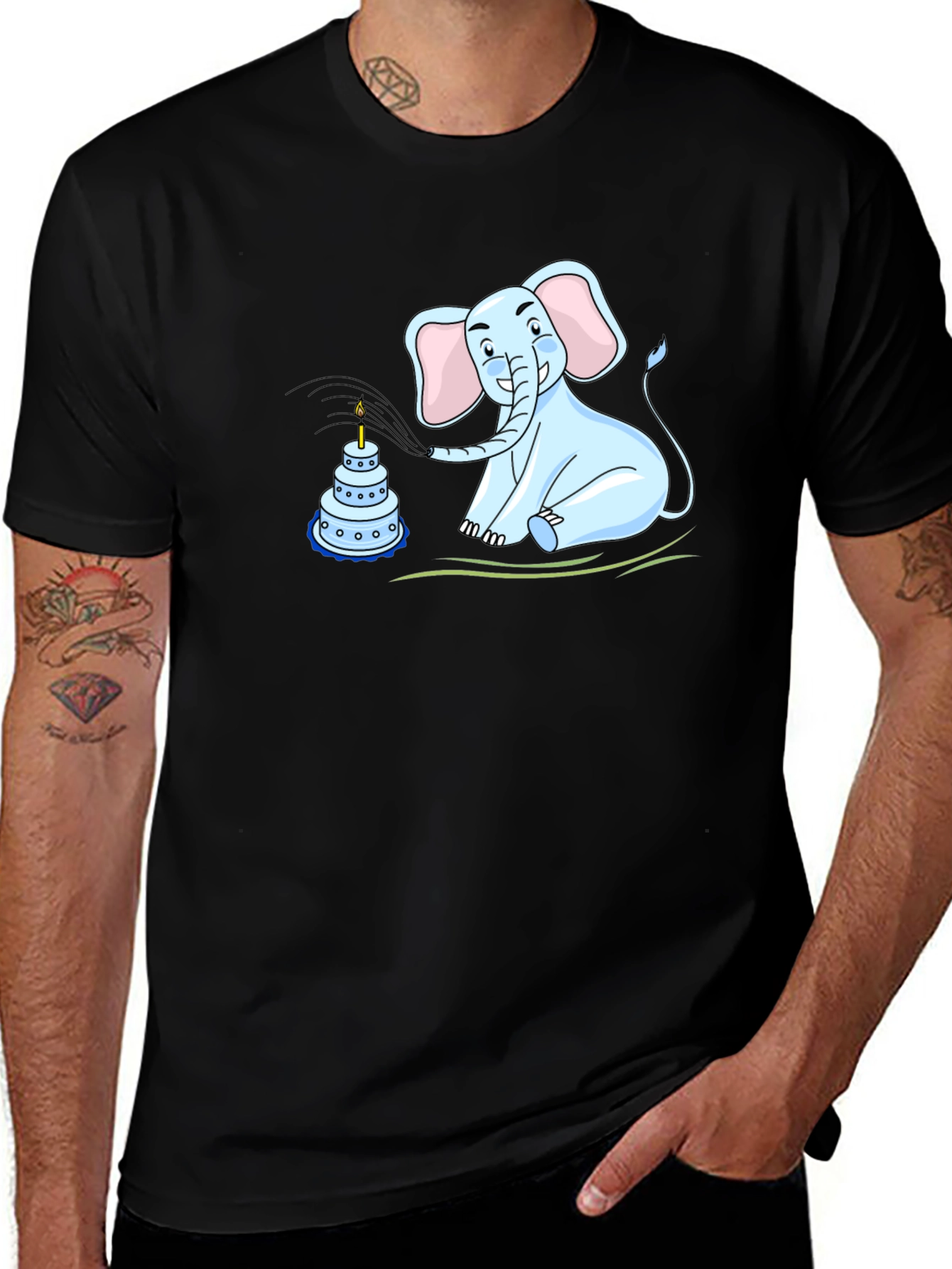 Elephant Birthday Cake T-Shirt