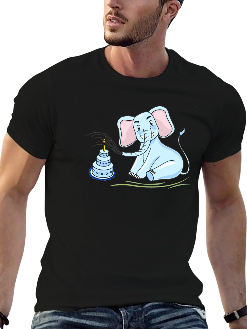 Elephant Birthday Cake T-Shirt