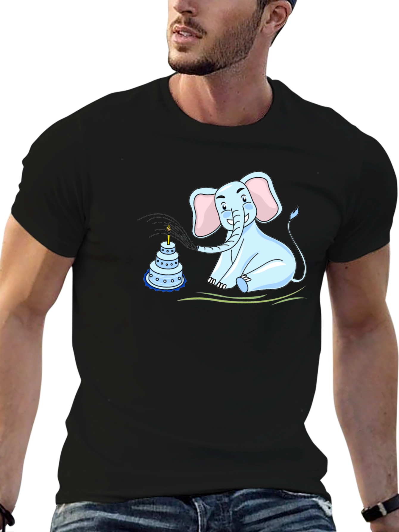Elephant Birthday Cake T-Shirt