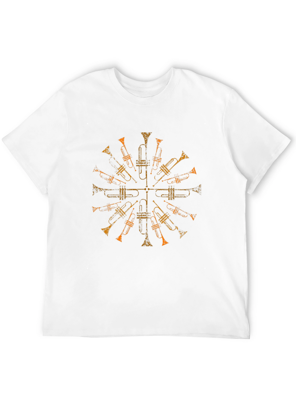 Trumpet Mandala Black T-Shirt