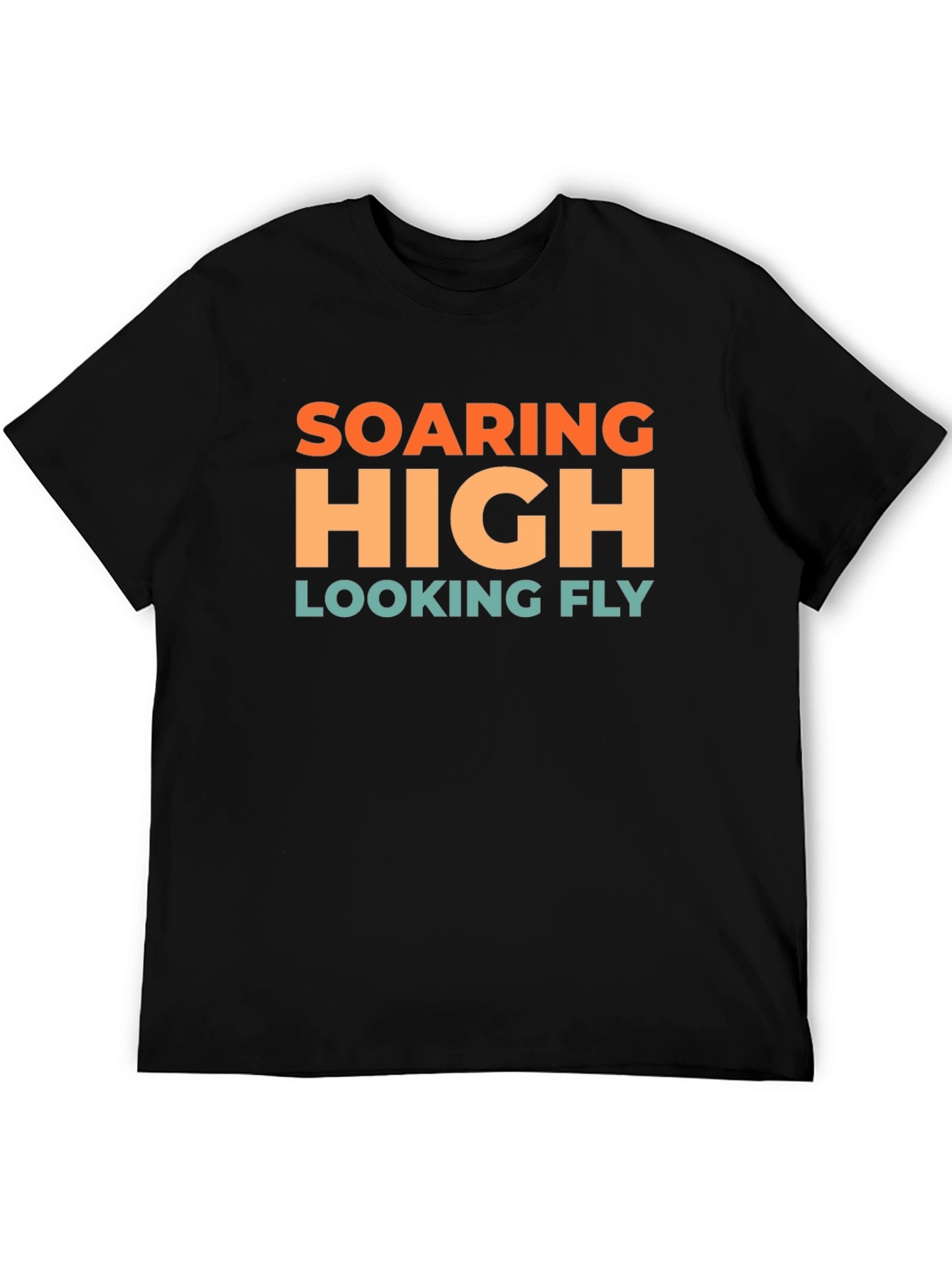 Soaring High Looking Fly Black T-Shirt