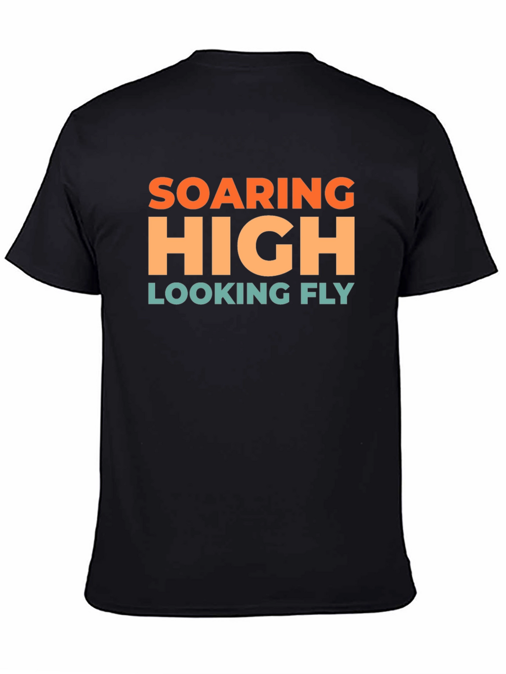 Soaring High Looking Fly Black T-Shirt