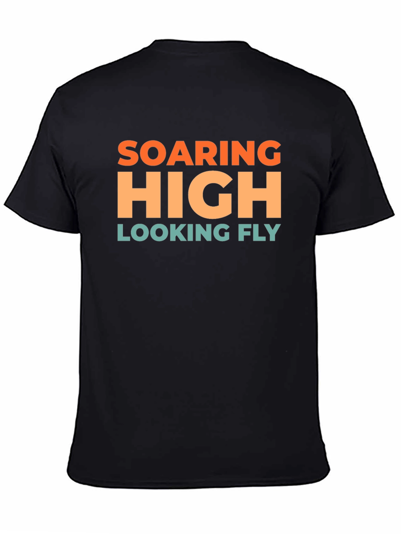 Soaring High Looking Fly Black T-Shirt