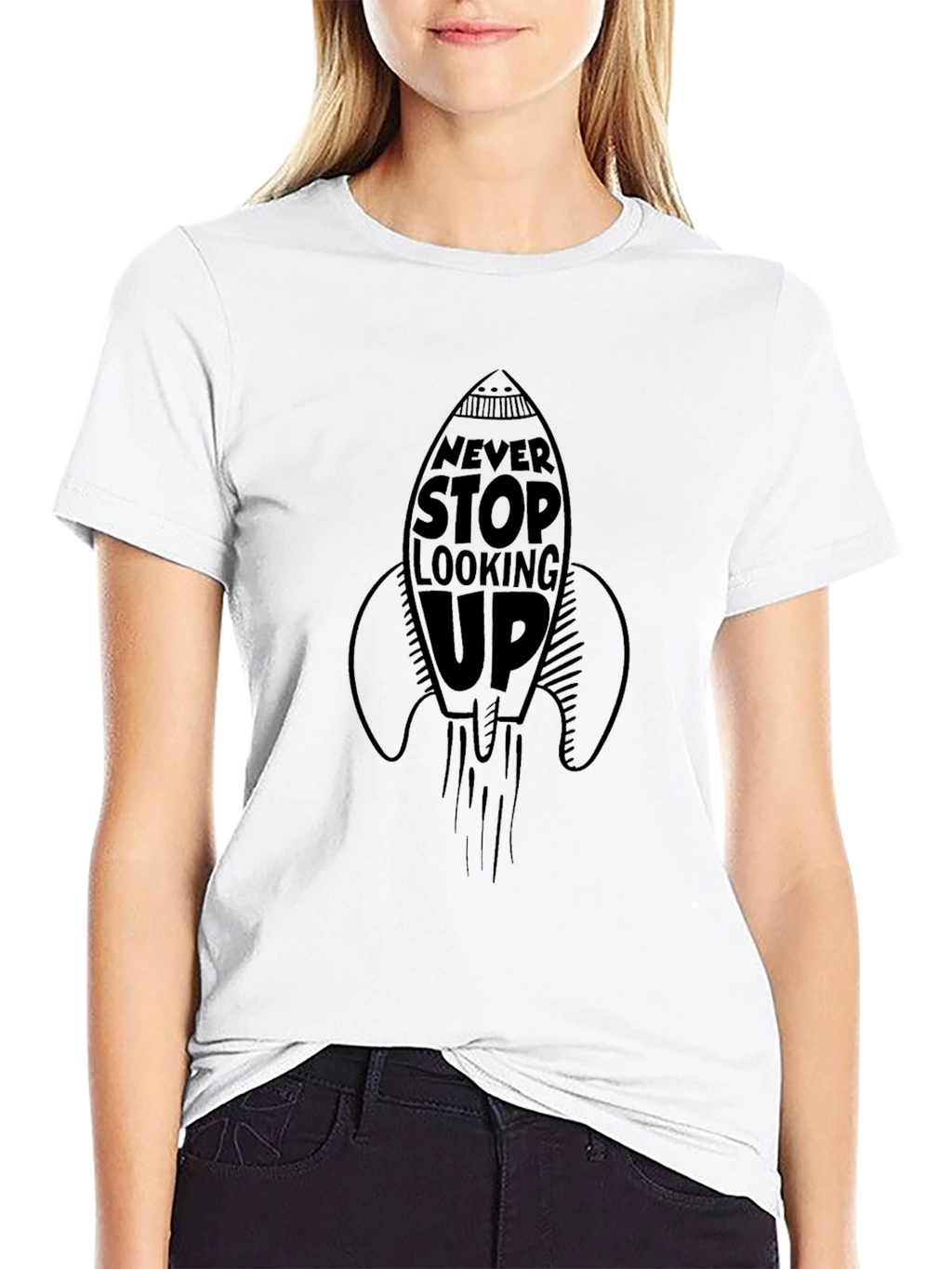 Never Stop Looking Up Graphic Tee
