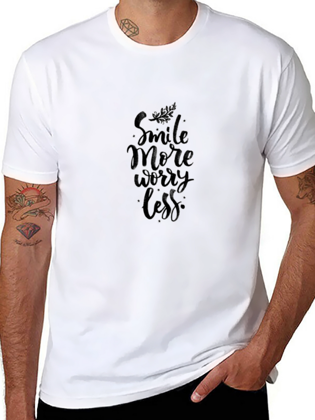 Smile More Worry Less Graphic Tee