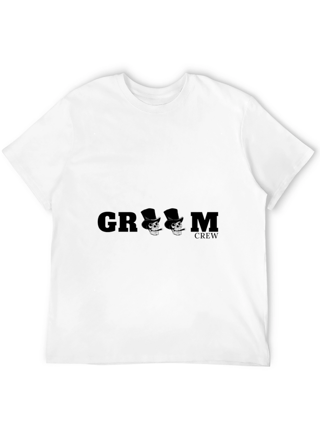 Groom Crew Skull Graphic T-Shirt