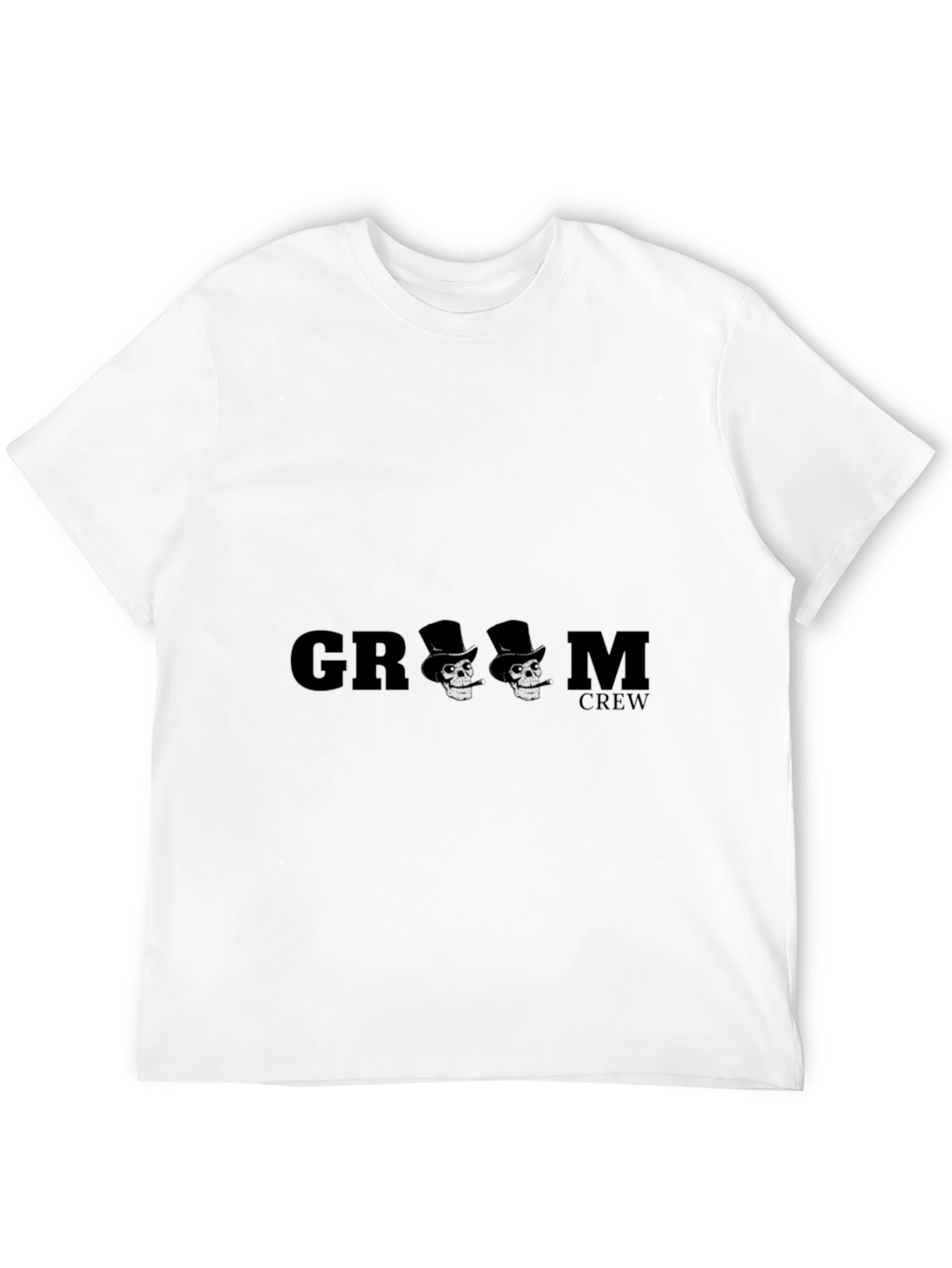 Groom Crew Skull Graphic T-Shirt
