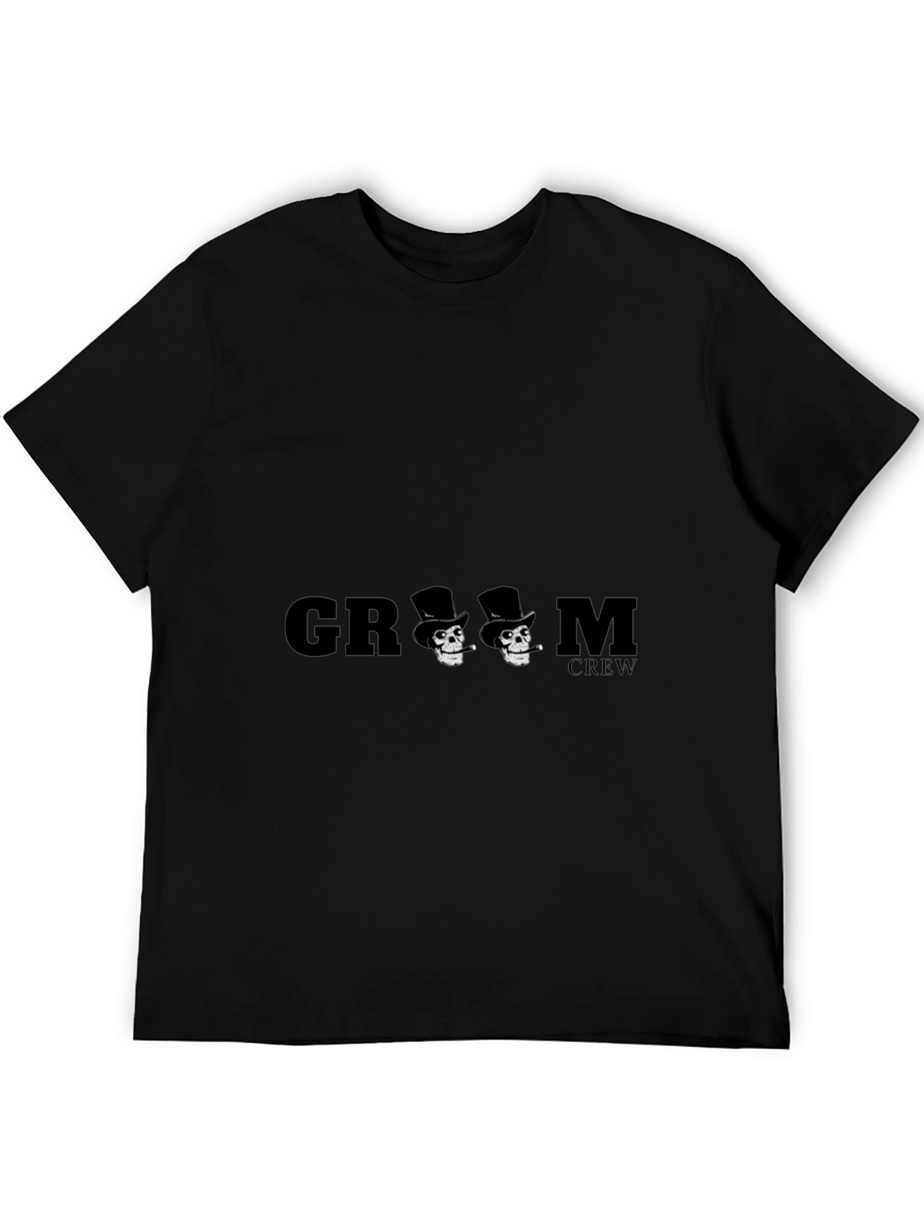 Groom Crew Skull Graphic T-Shirt