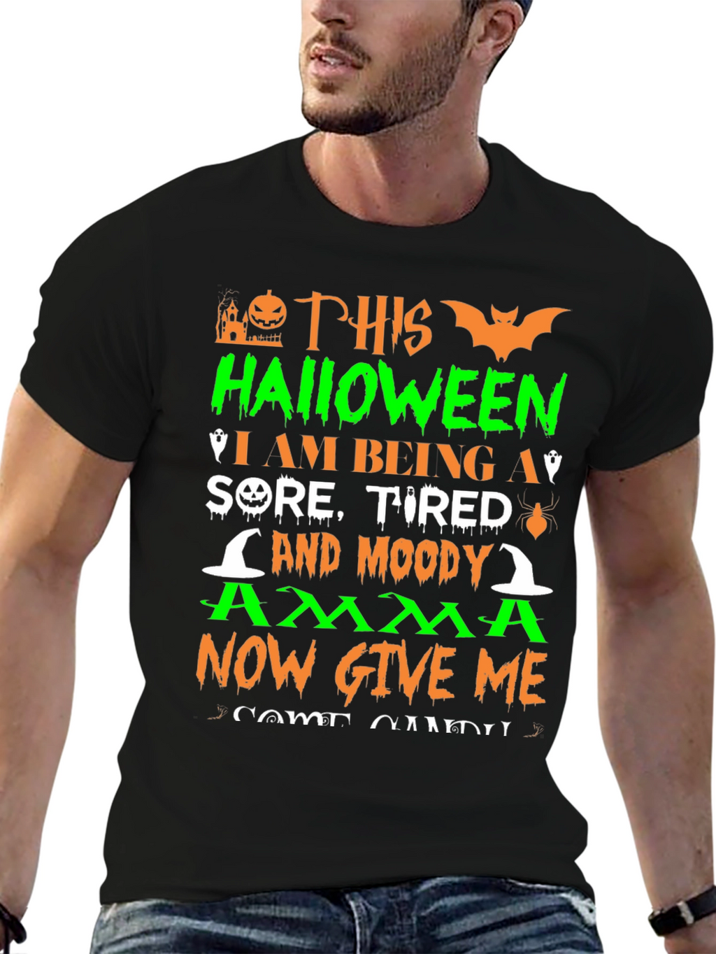 Halloween Sore Tired Moody T-Shirt