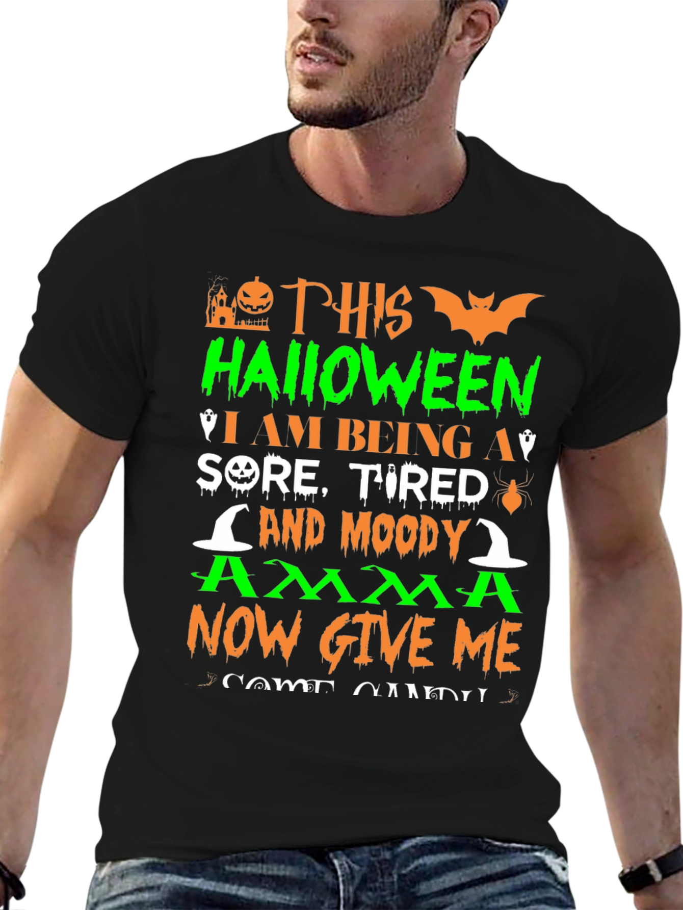 Halloween Sore Tired Moody T-Shirt