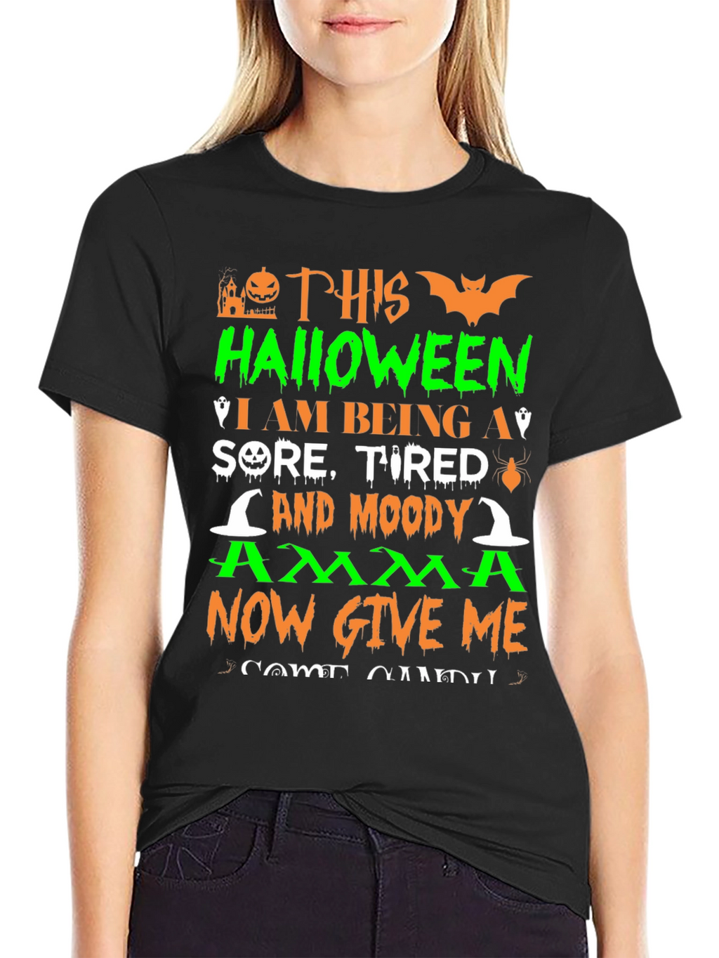 Halloween Sore Tired Moody T-Shirt
