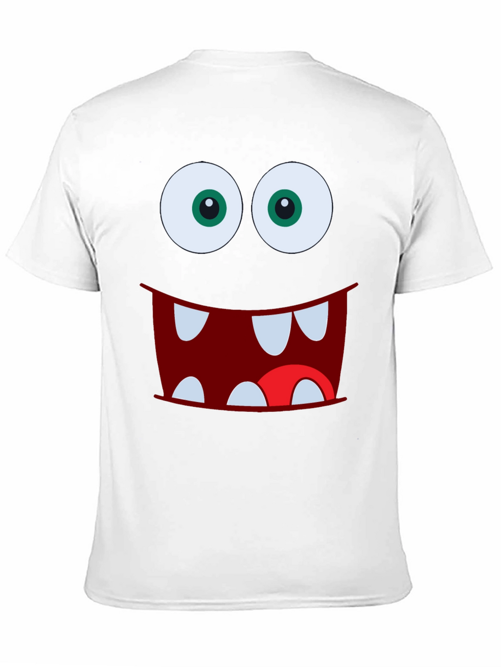 Monster Face Graphic Tee - Fun Black T-Shirt