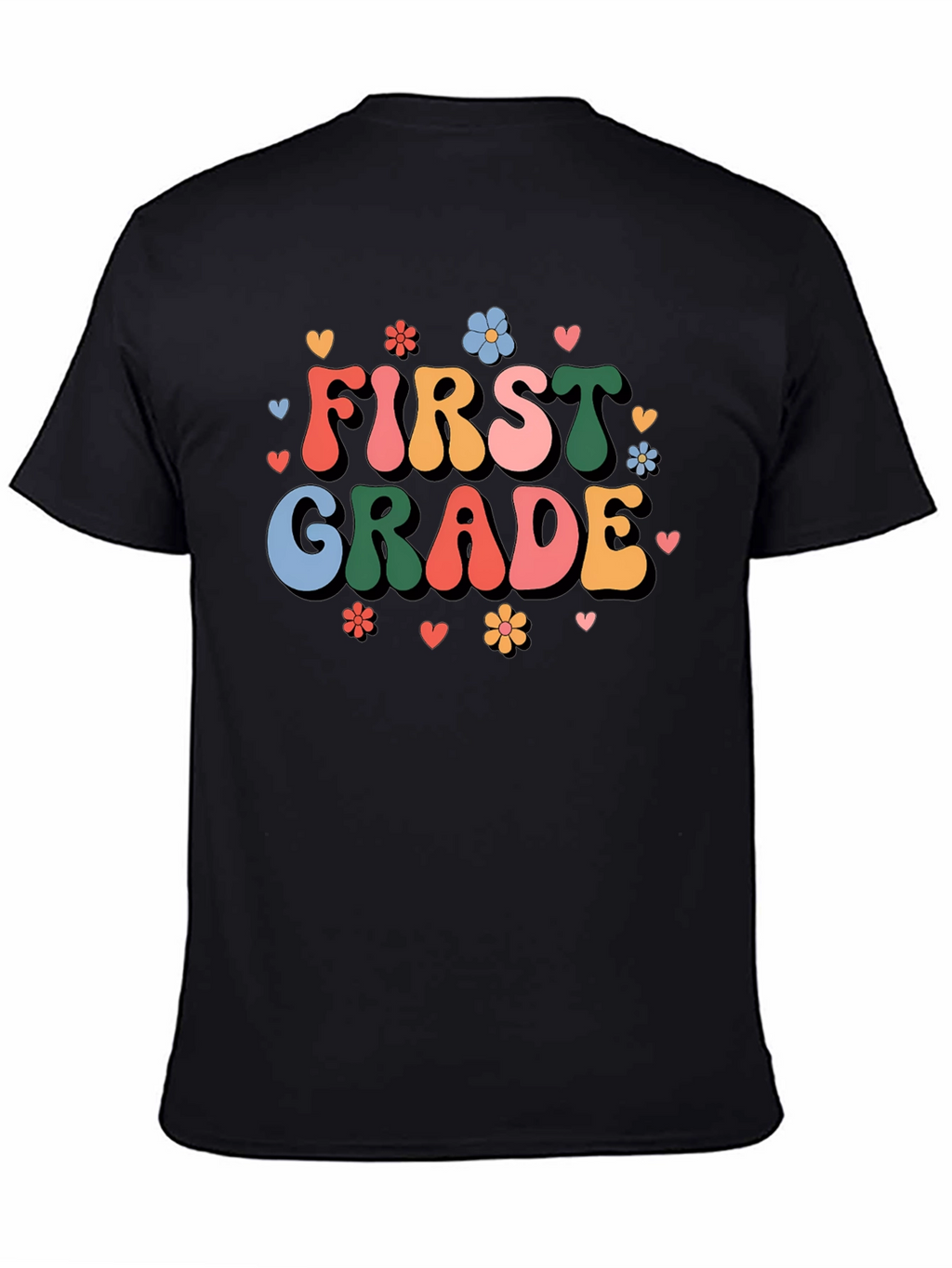 First Grade Teacher Retro Style Graphic Tee
