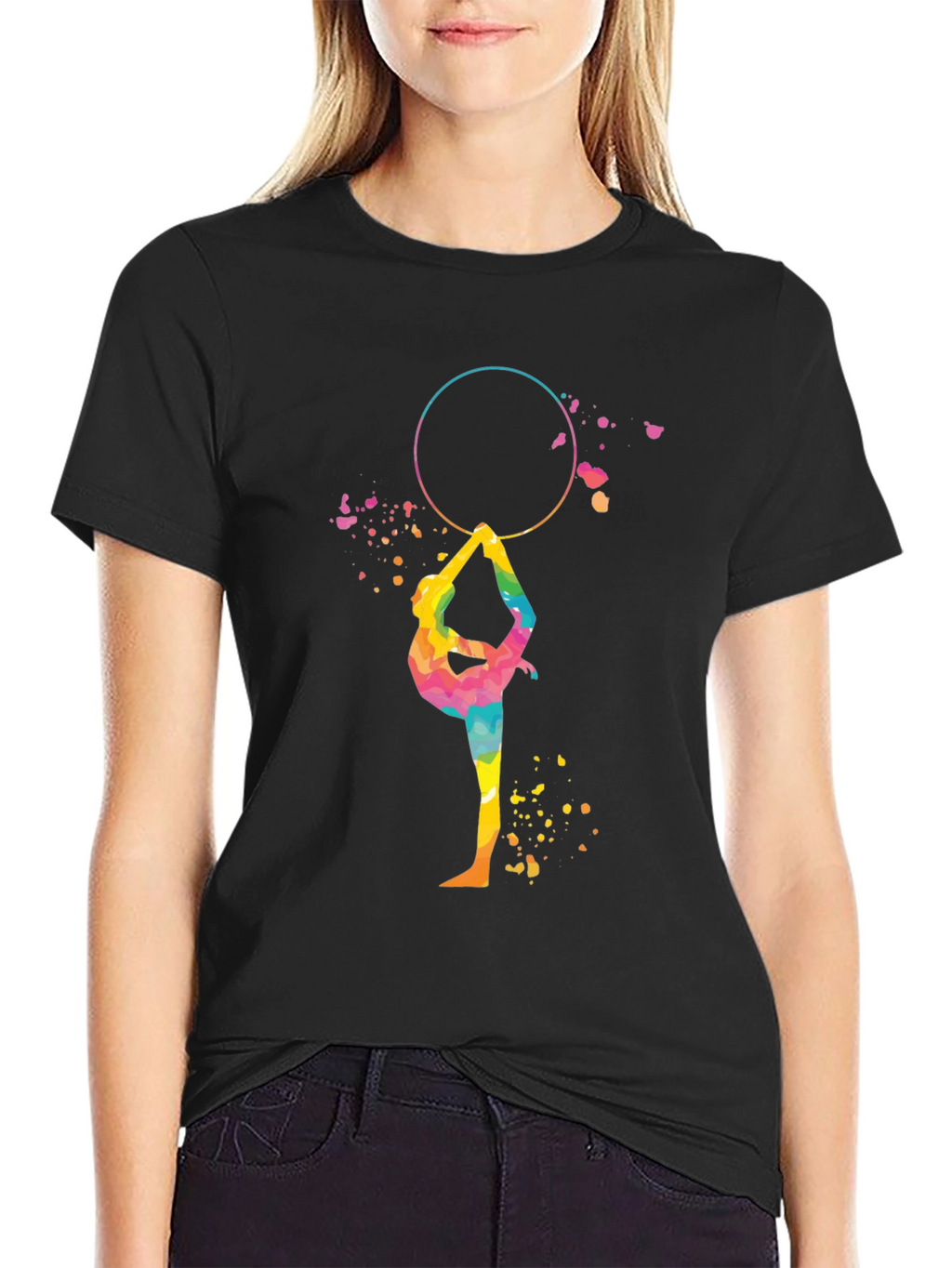 Gymnast Rainbow T-Shirt - Athletic Design