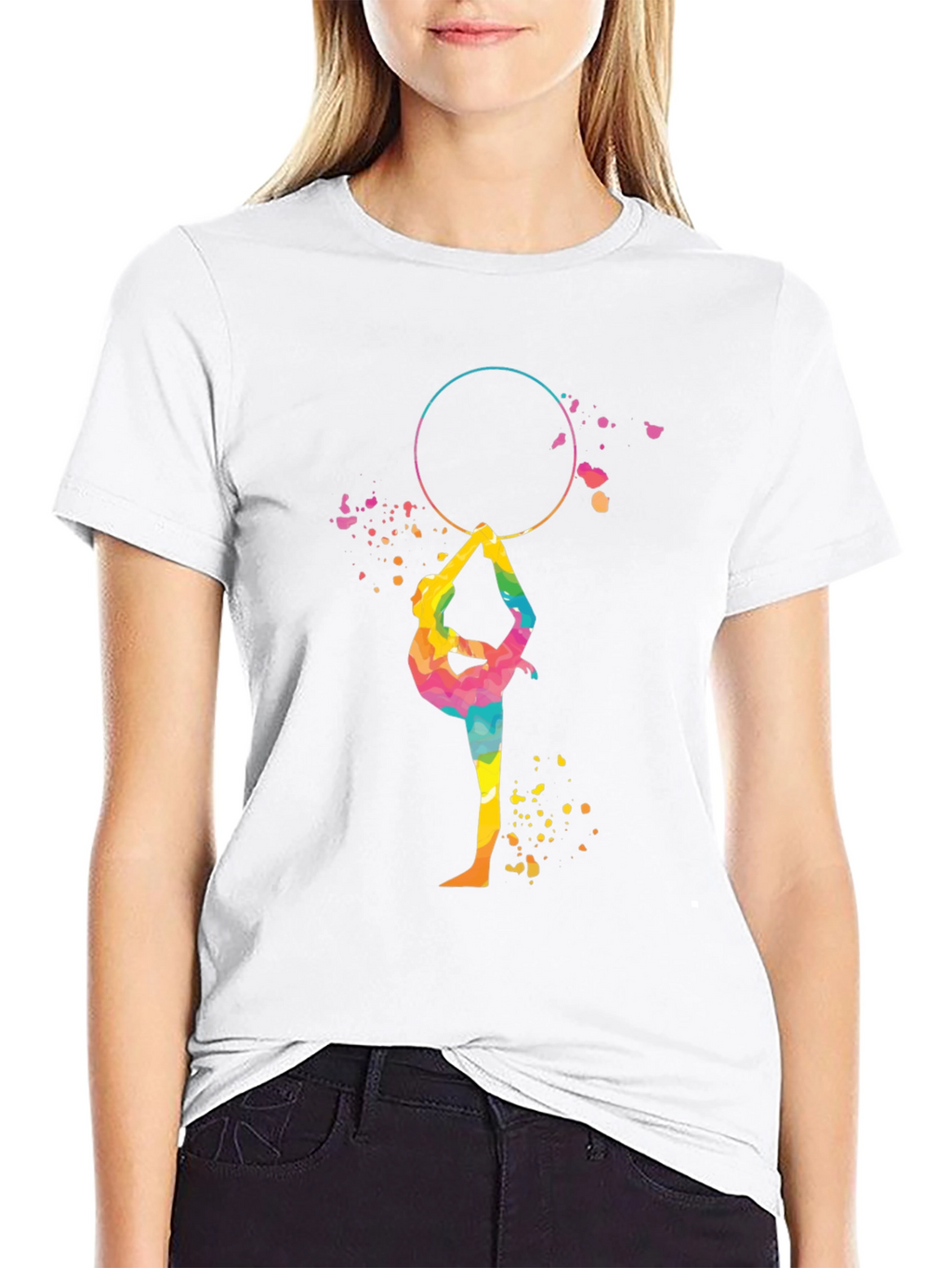 Gymnast Rainbow T-Shirt - Athletic Design
