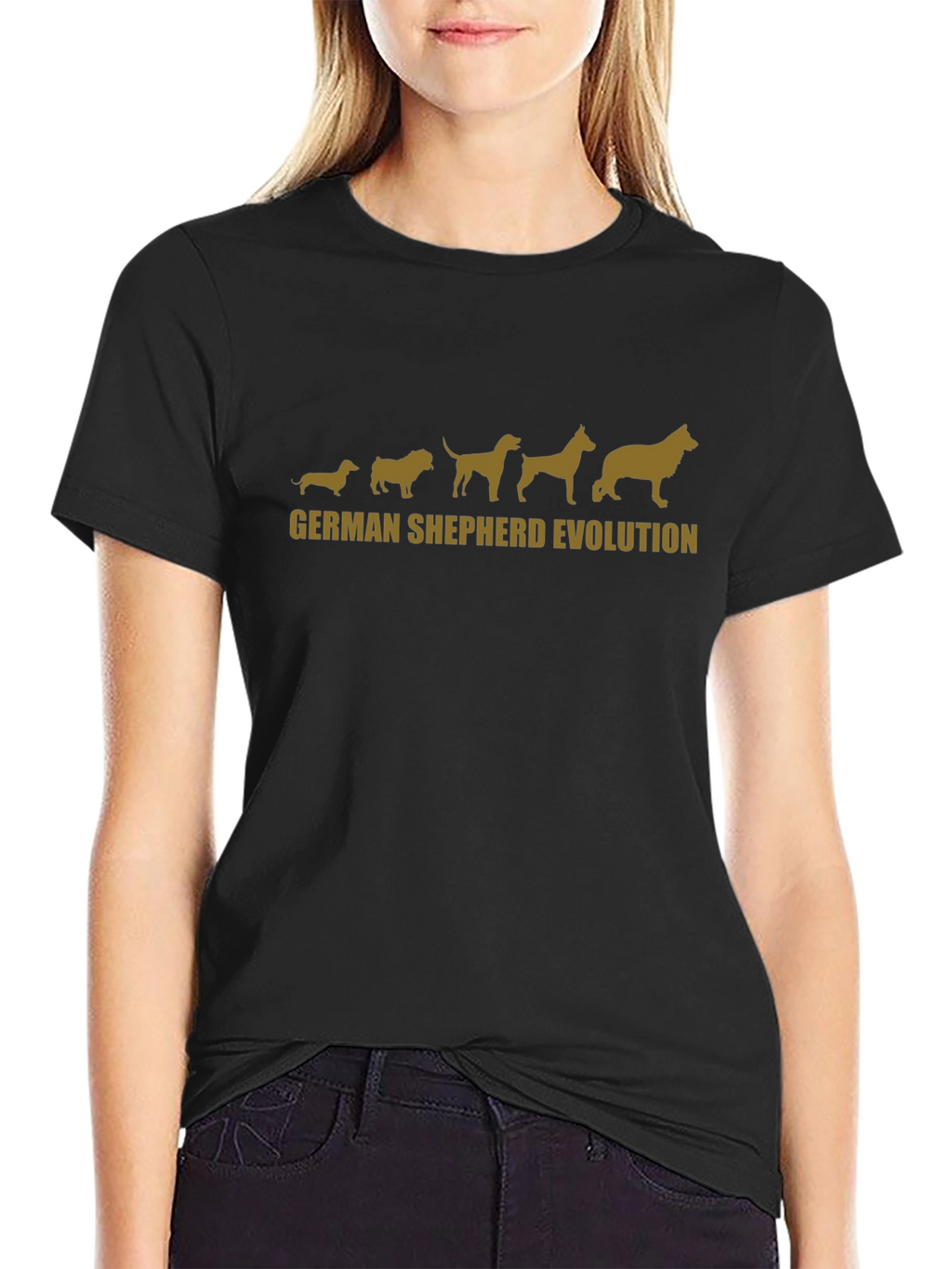 German Shepherd Evolution Graphic T-Shirt