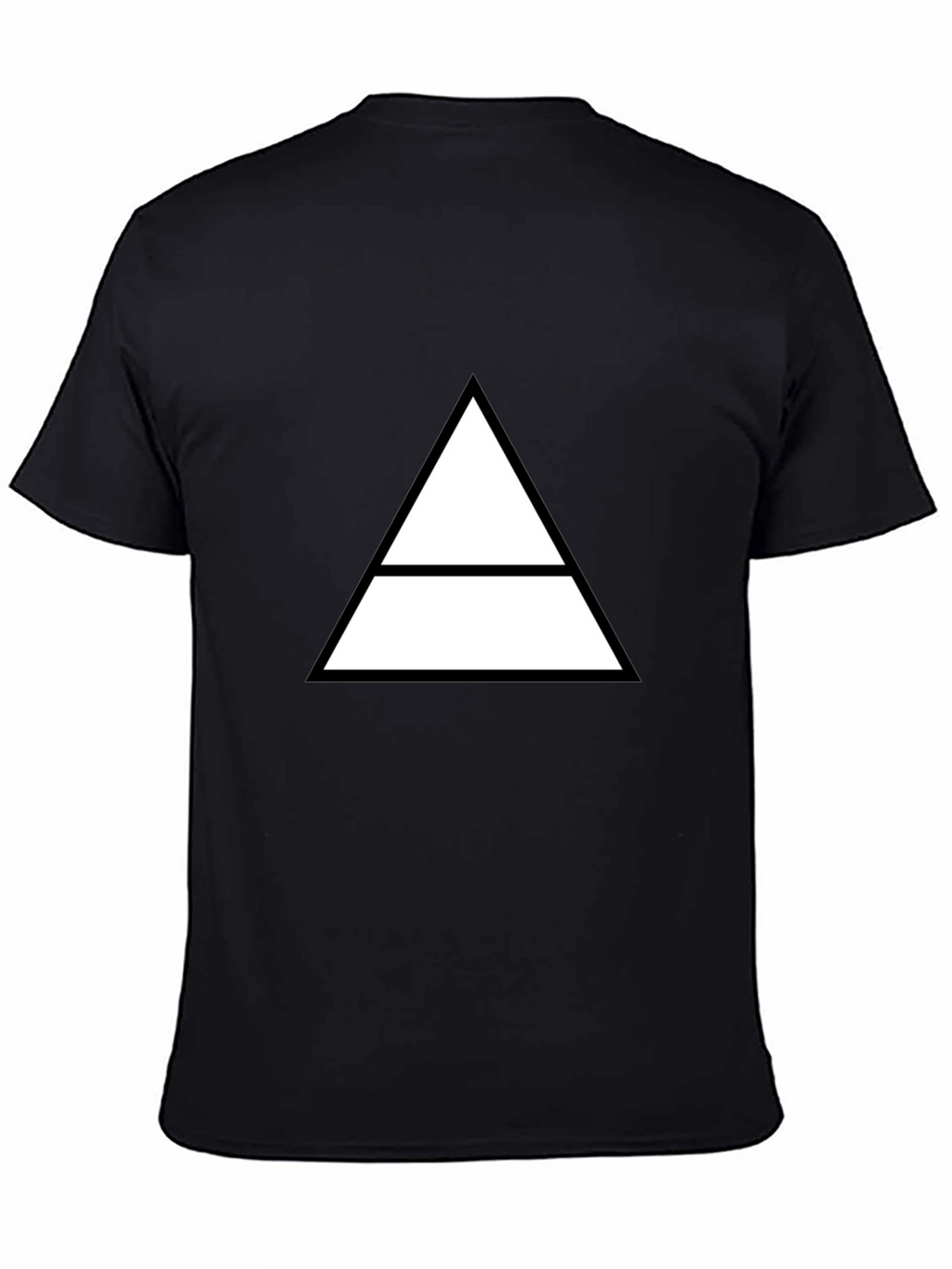 Geometric Graphic Tee - Minimalist Triangle Design