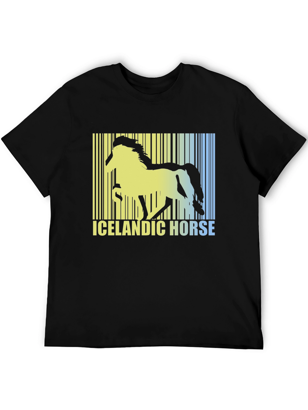 Icelandic Horse Barcode T-Shirt