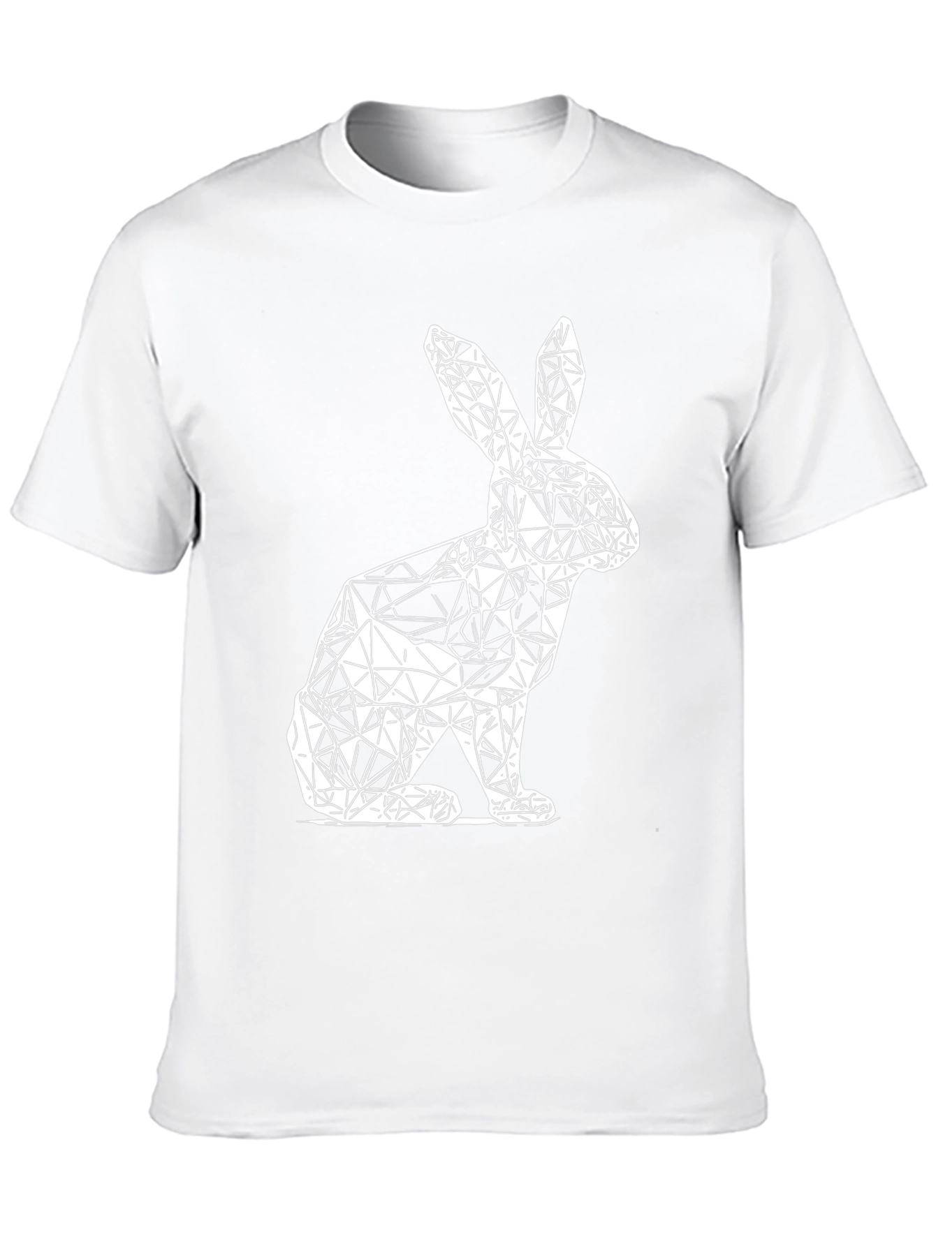 Geometric Rabbit Graphic T-Shirt