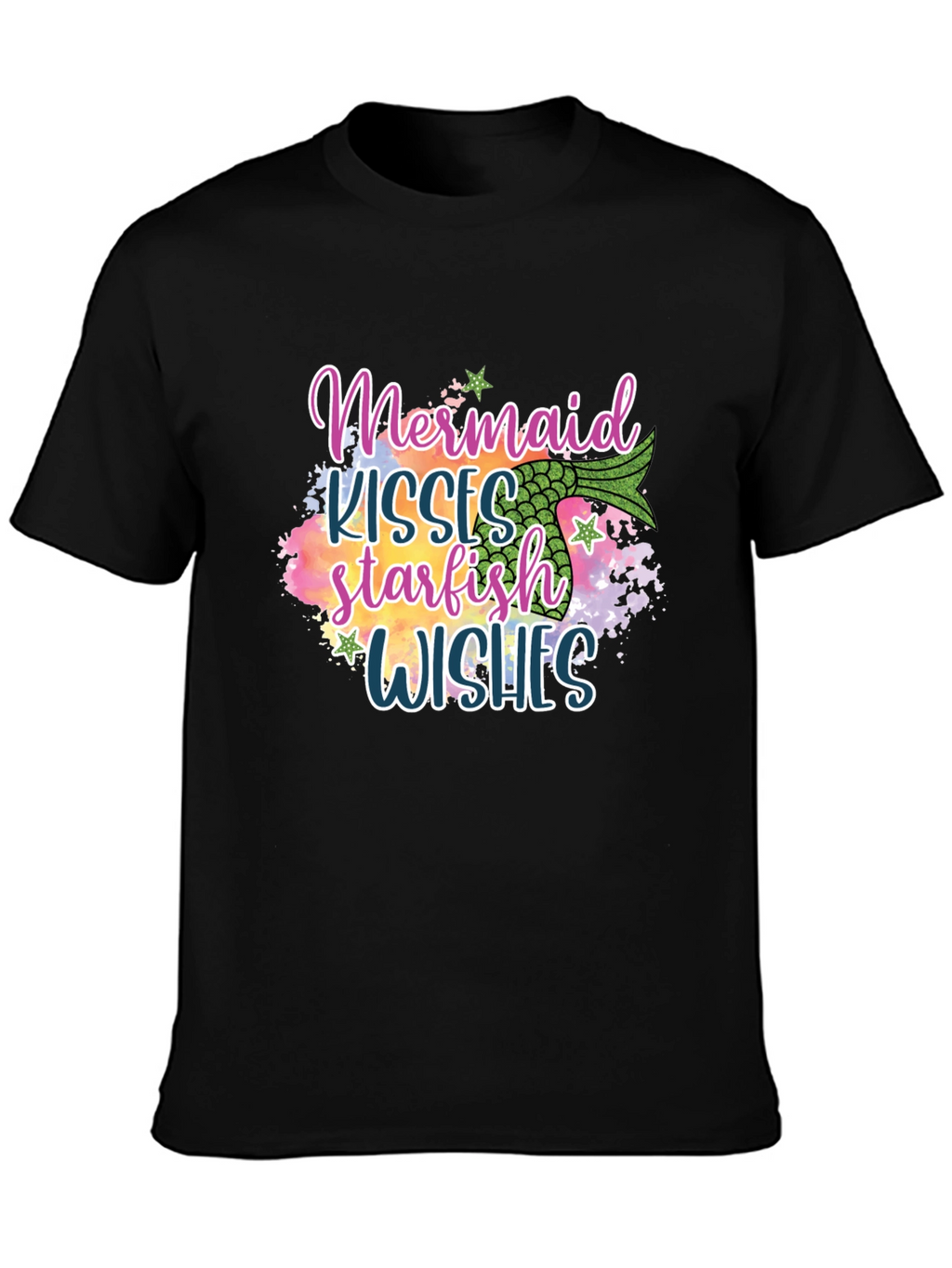 Mermaid Kisses Starfish Wishes Graphic Tee