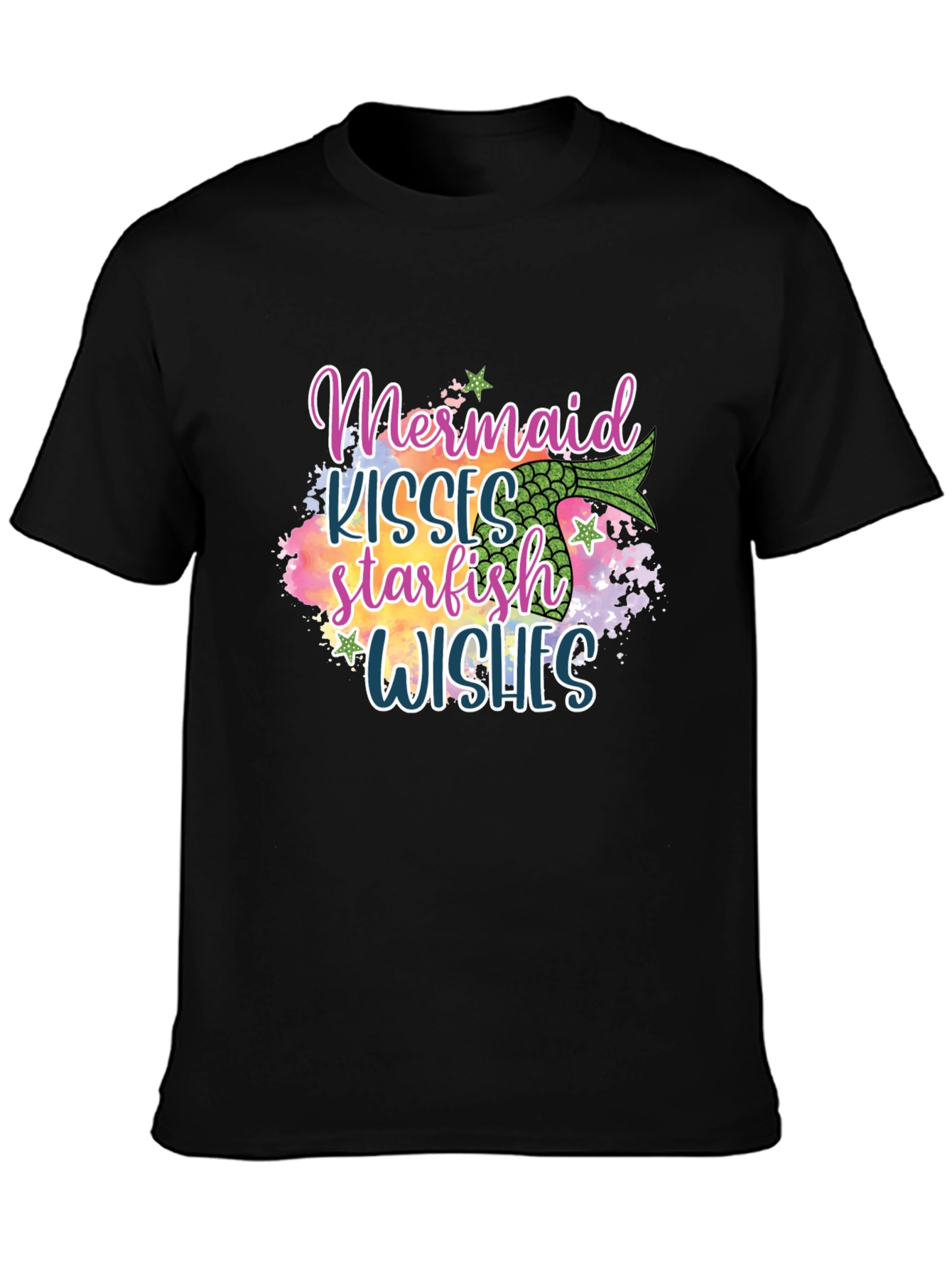 Mermaid Kisses Starfish Wishes Graphic Tee