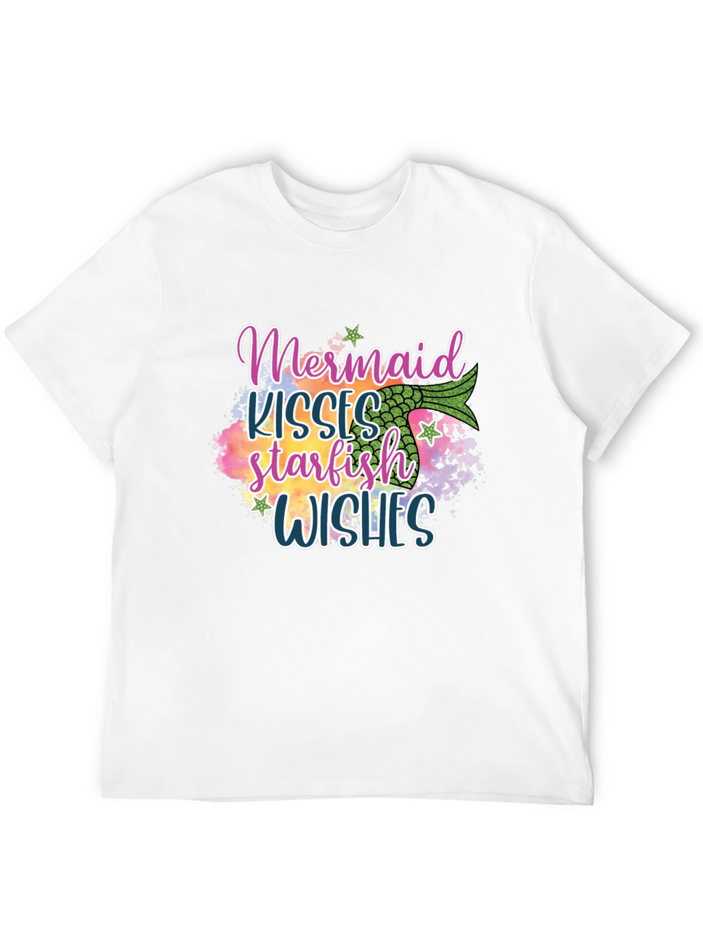 Mermaid Kisses Starfish Wishes Graphic Tee