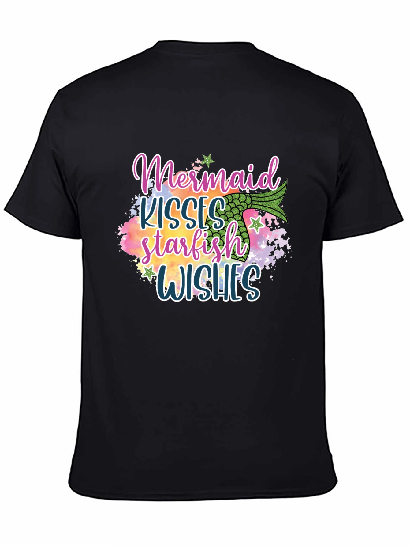 Mermaid Kisses Starfish Wishes Graphic Tee