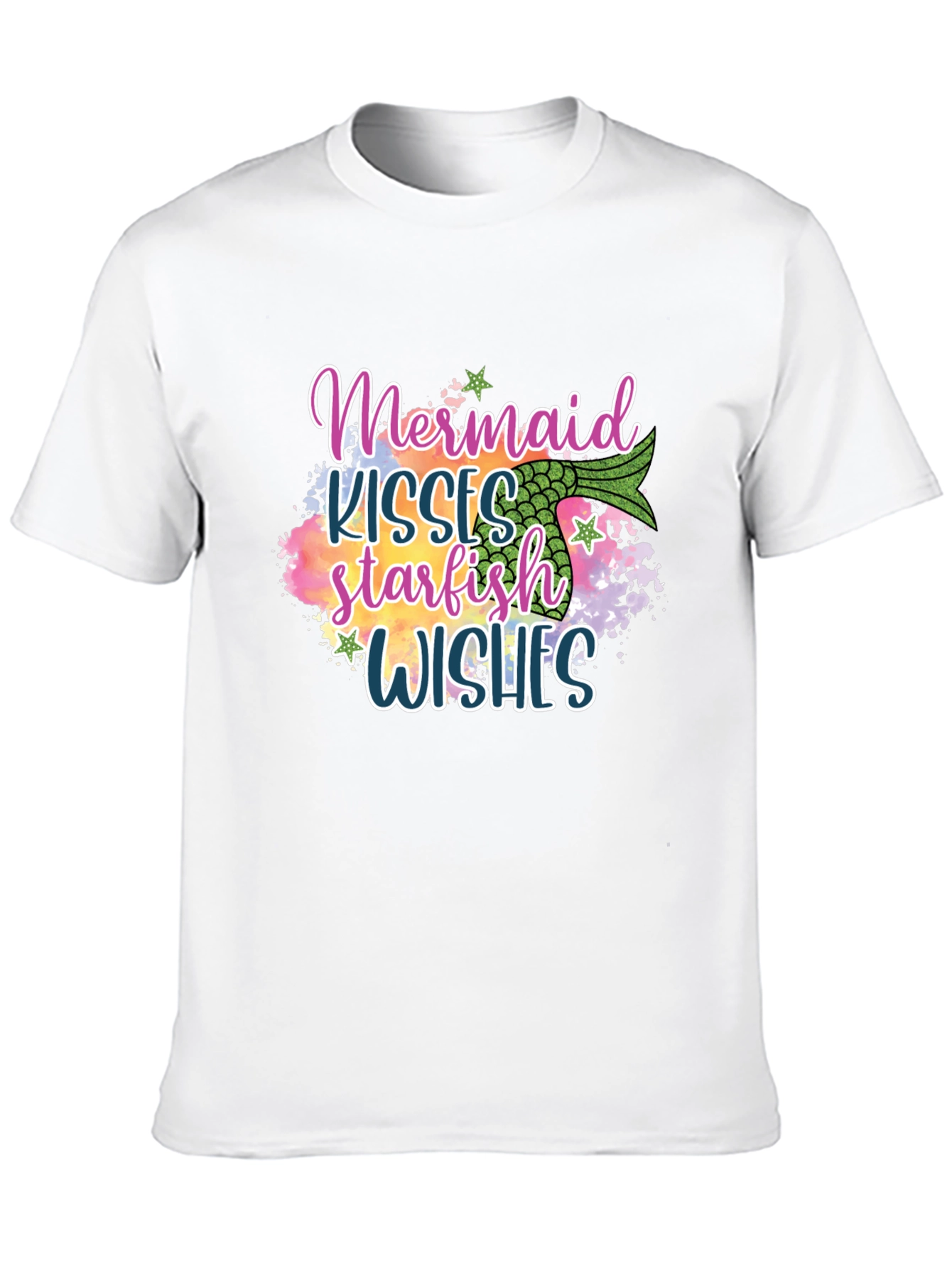 Mermaid Kisses Starfish Wishes Graphic Tee
